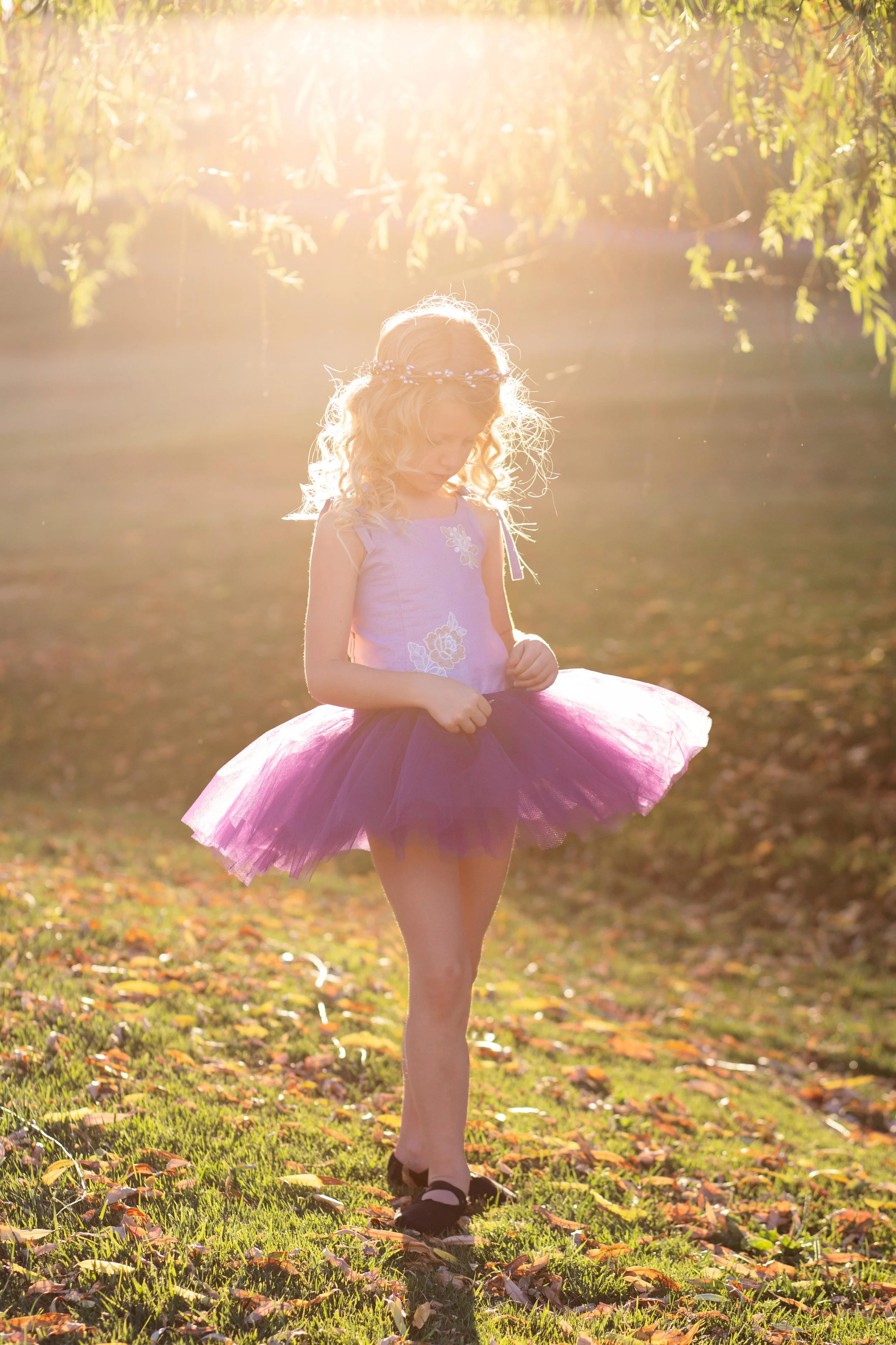 ballerina portrait at a golf course in southern utah
