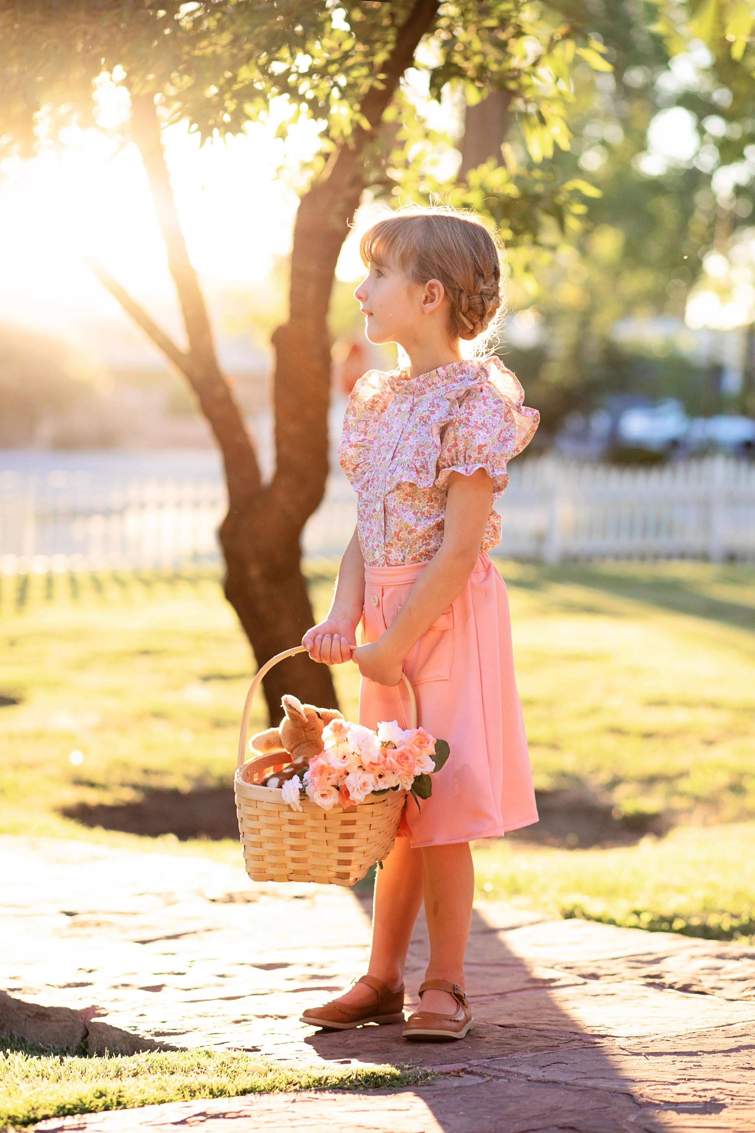 Photographer near Zion National park - golden hour sun light - Brigham Young home