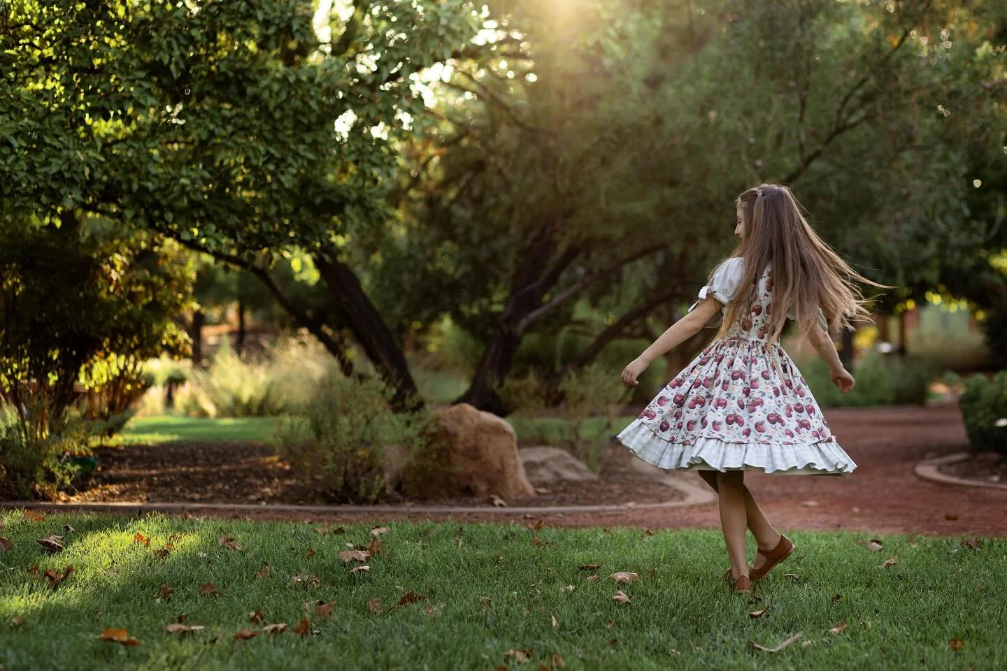Golden hour twirls.