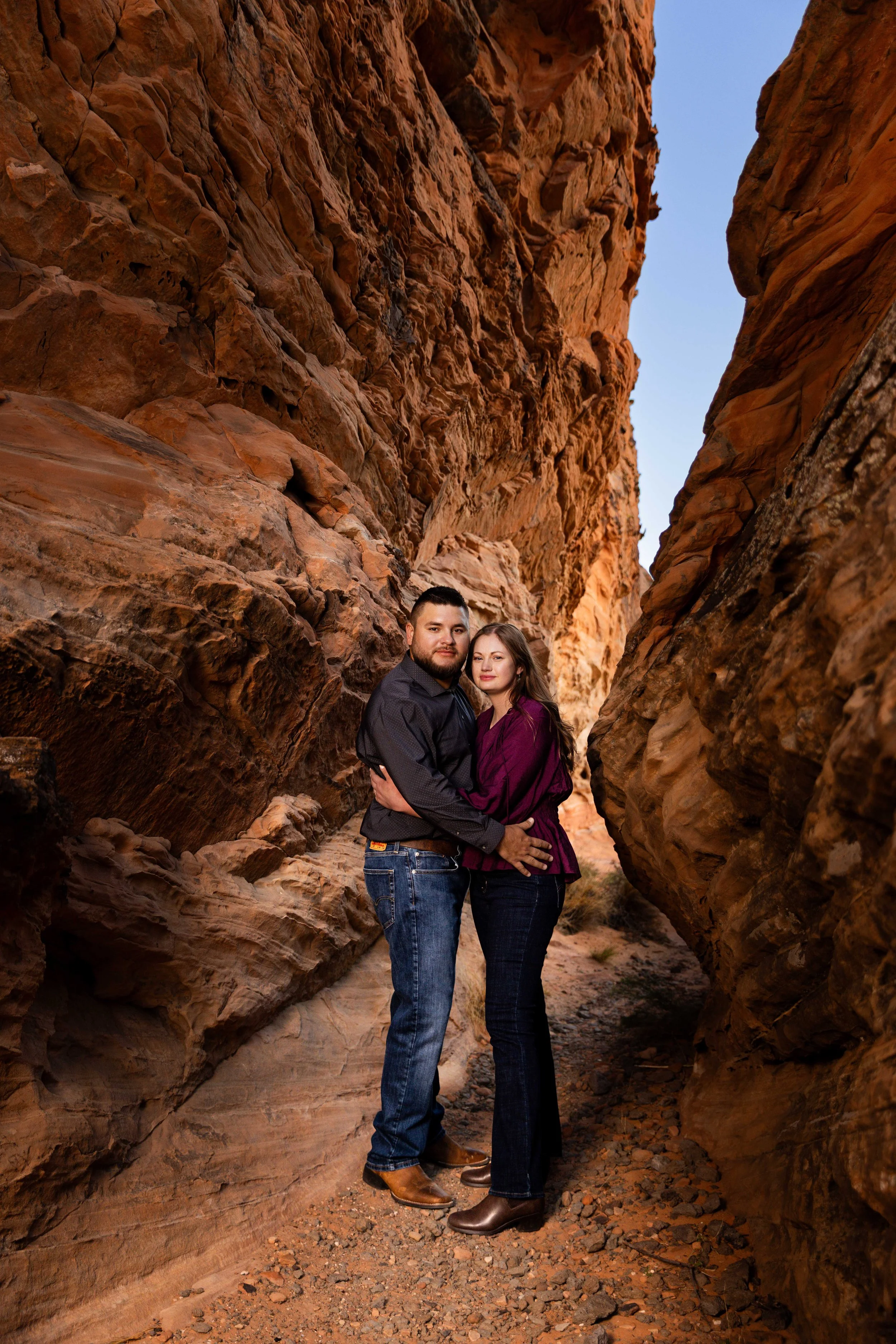 Slot canyon portrait