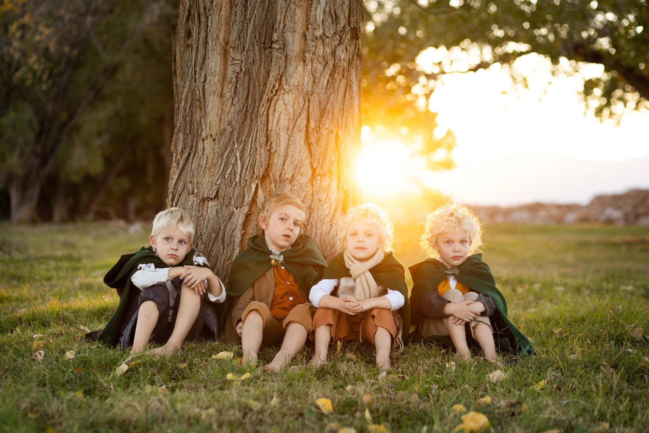 golden hour Photography Epic children's photographer in St. Geoerge UT at the Kirkland fields.