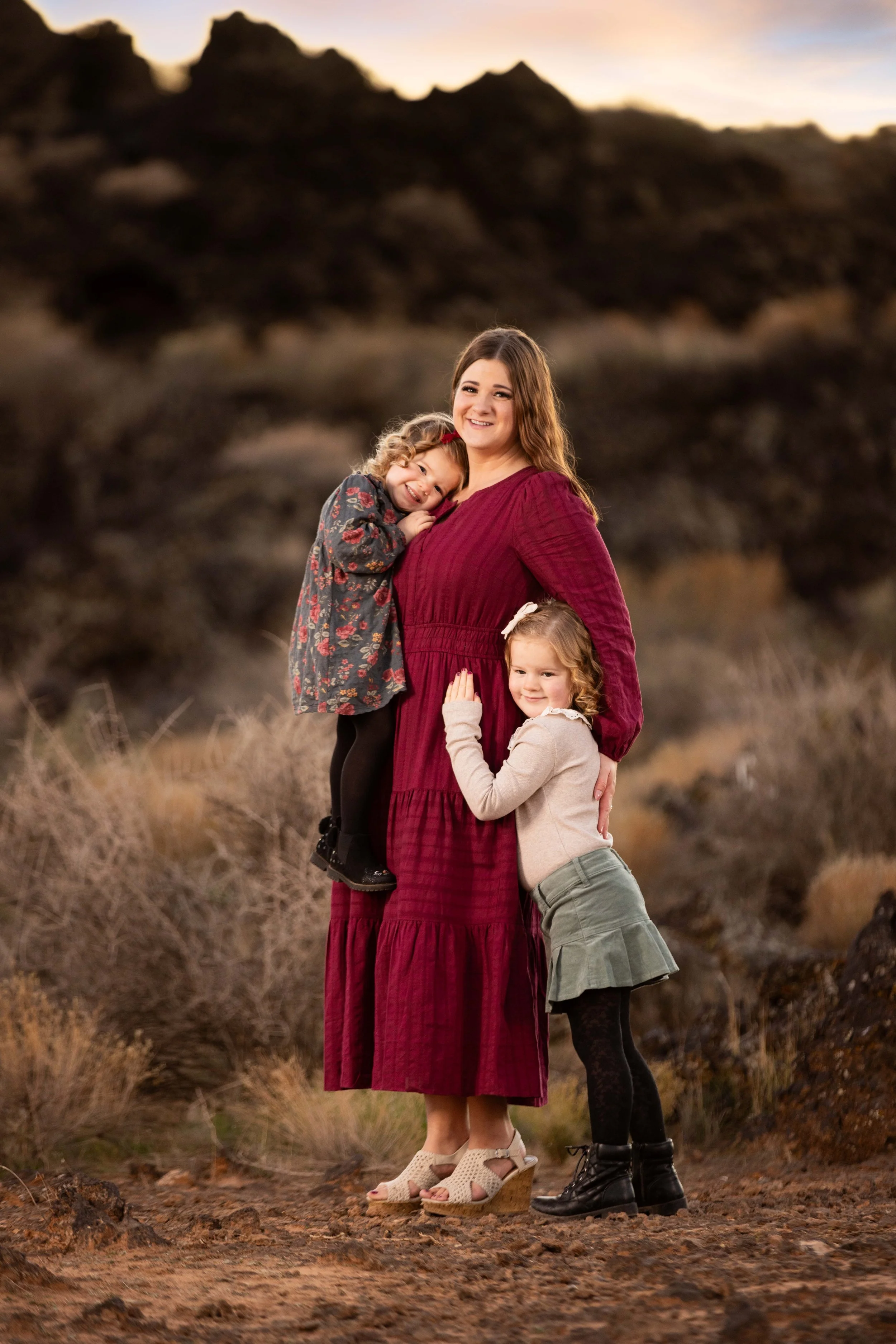 Mother and daughters