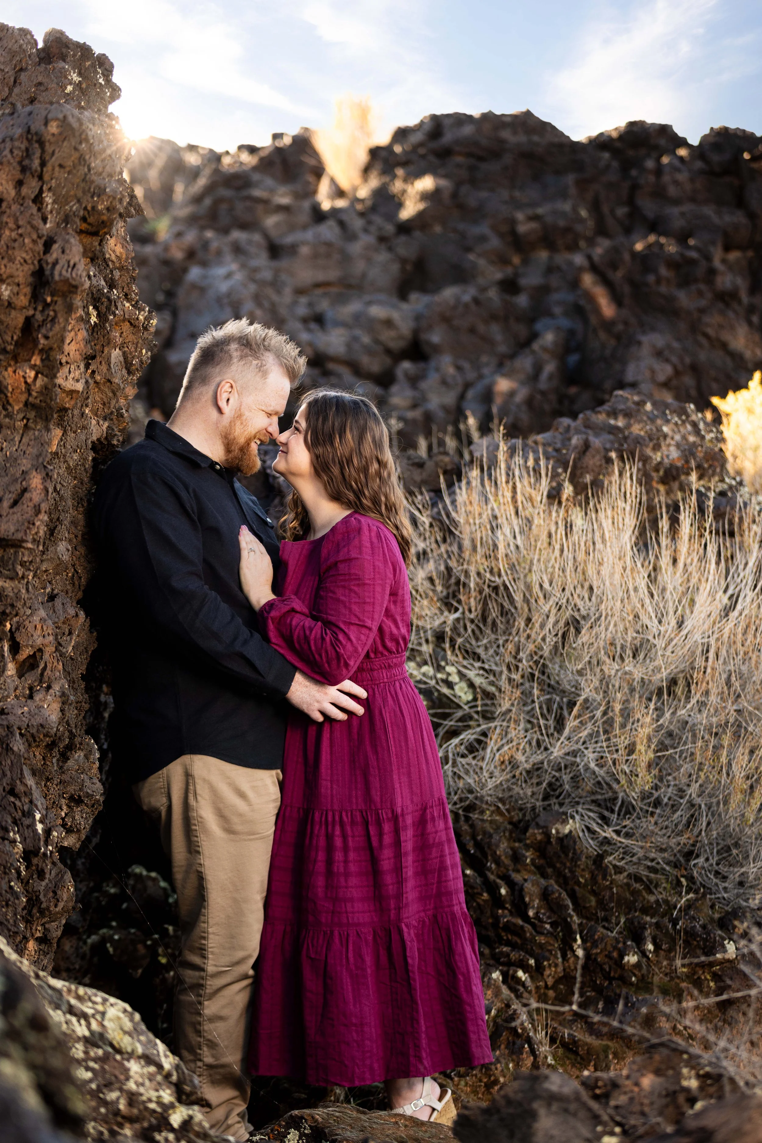 Family photographer in southern utah - lava rocks