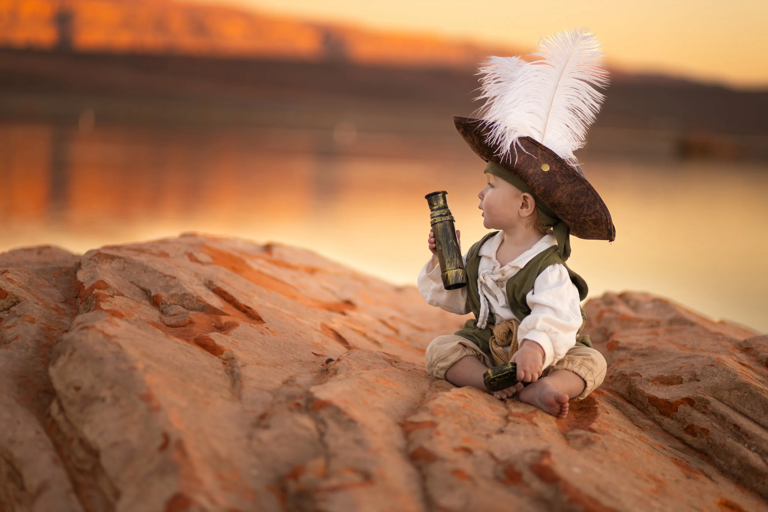 Imaginative children's photography session at Sand Hollow in Southern Utah