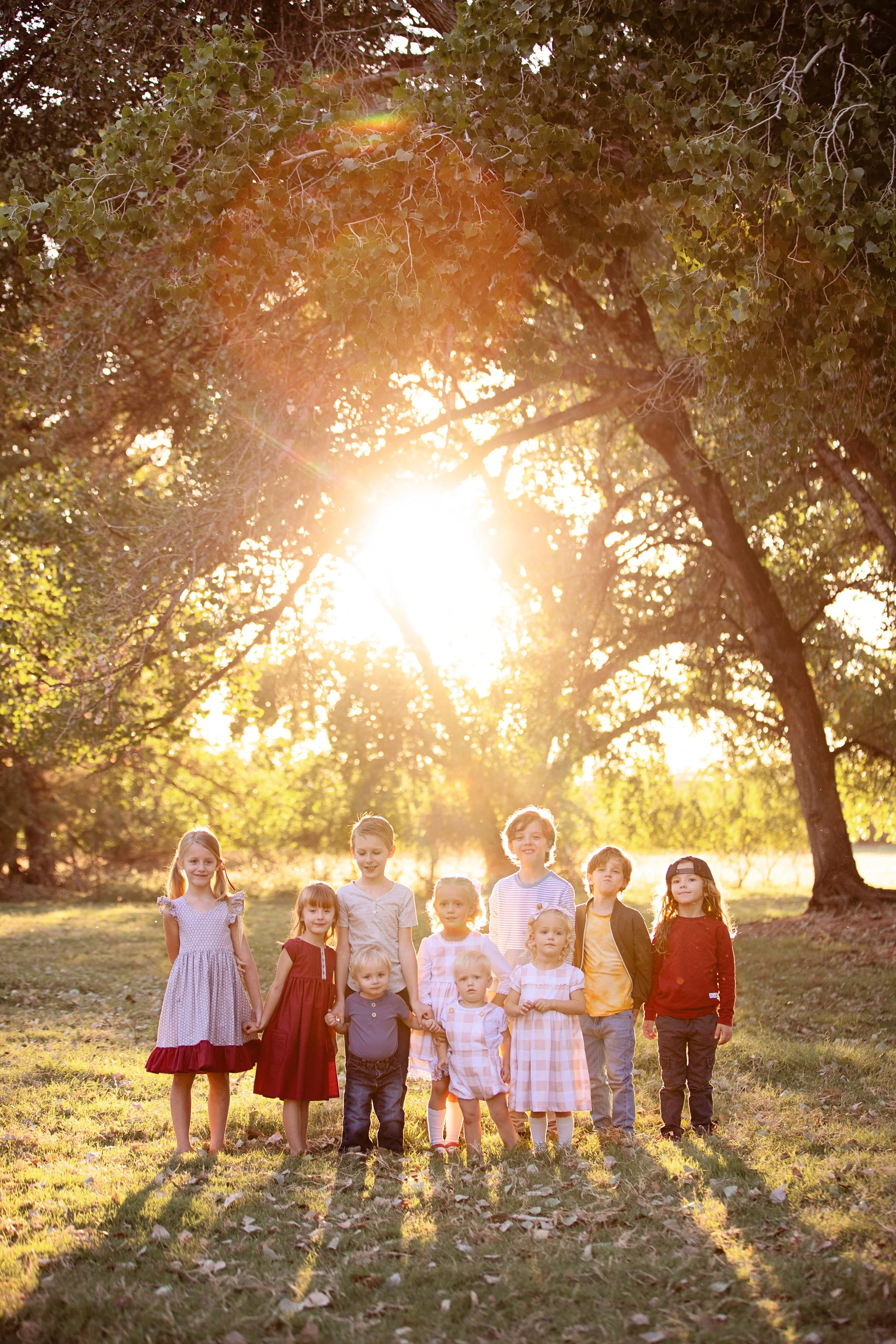 Back to school photos in the grassy Kirkland field in washington ut