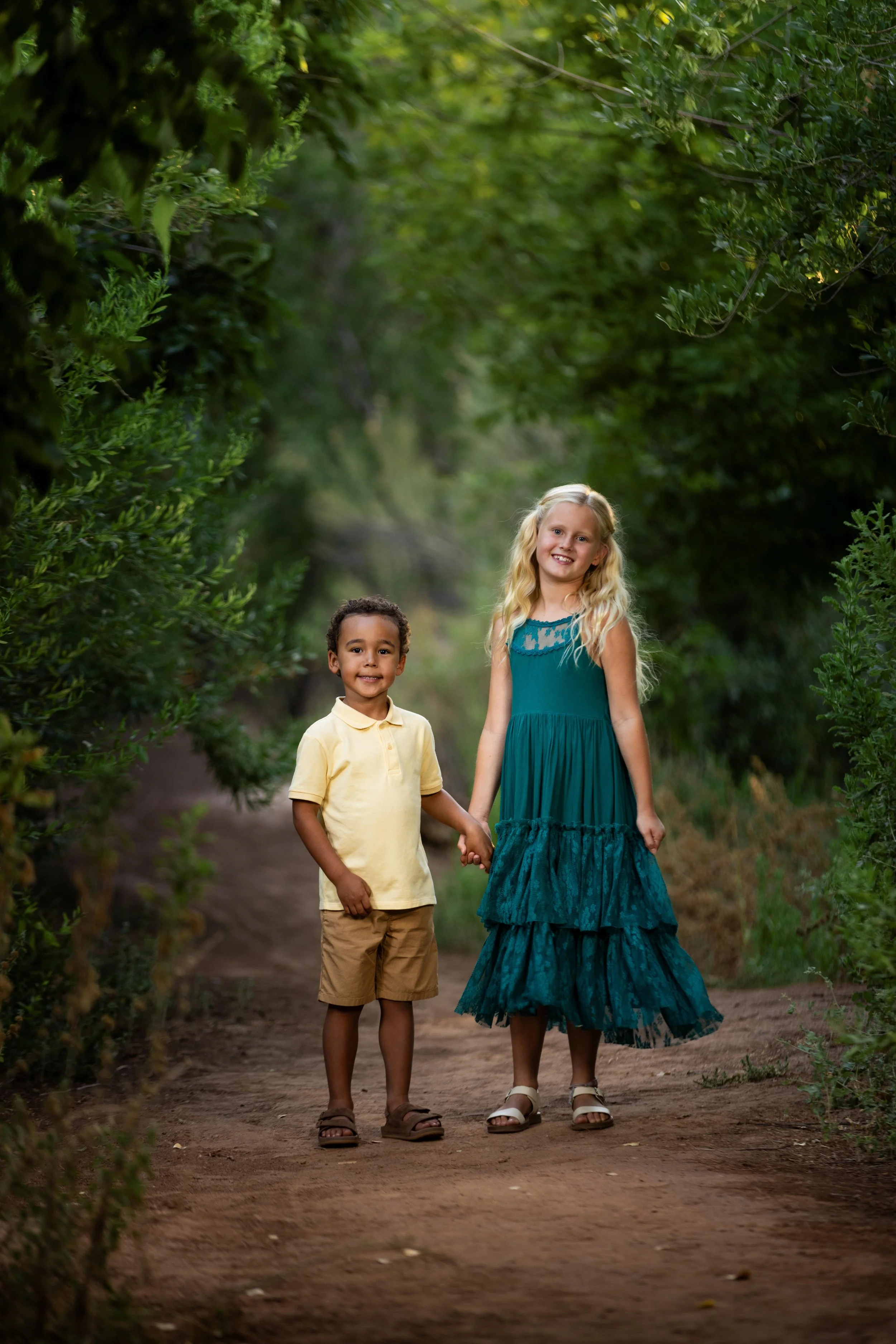 Sibling Photo during family photo shoot in Southern Utah
