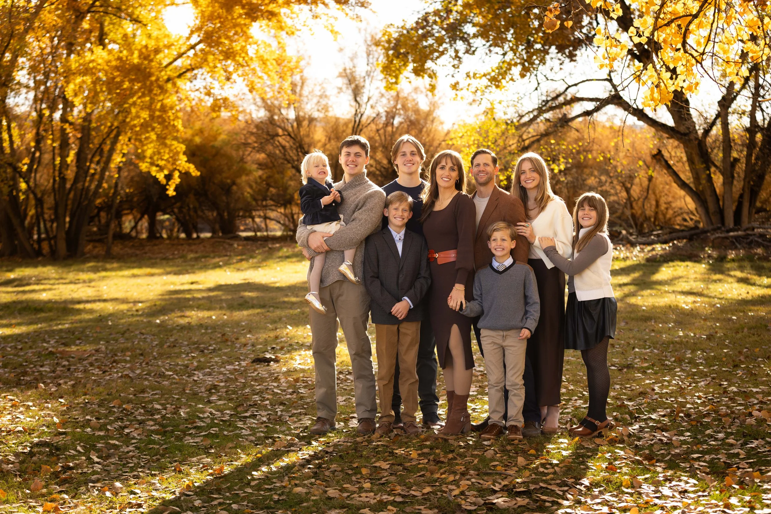 Utah family photographer fall leaves in st. George Utah