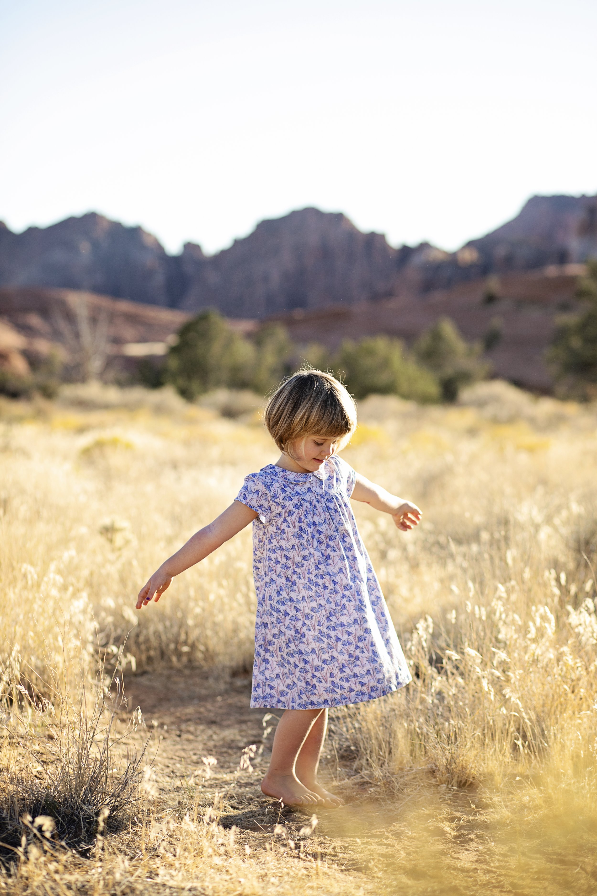 Whimsical children’s photography in Southern Utah, Magical childhood photos in the desert