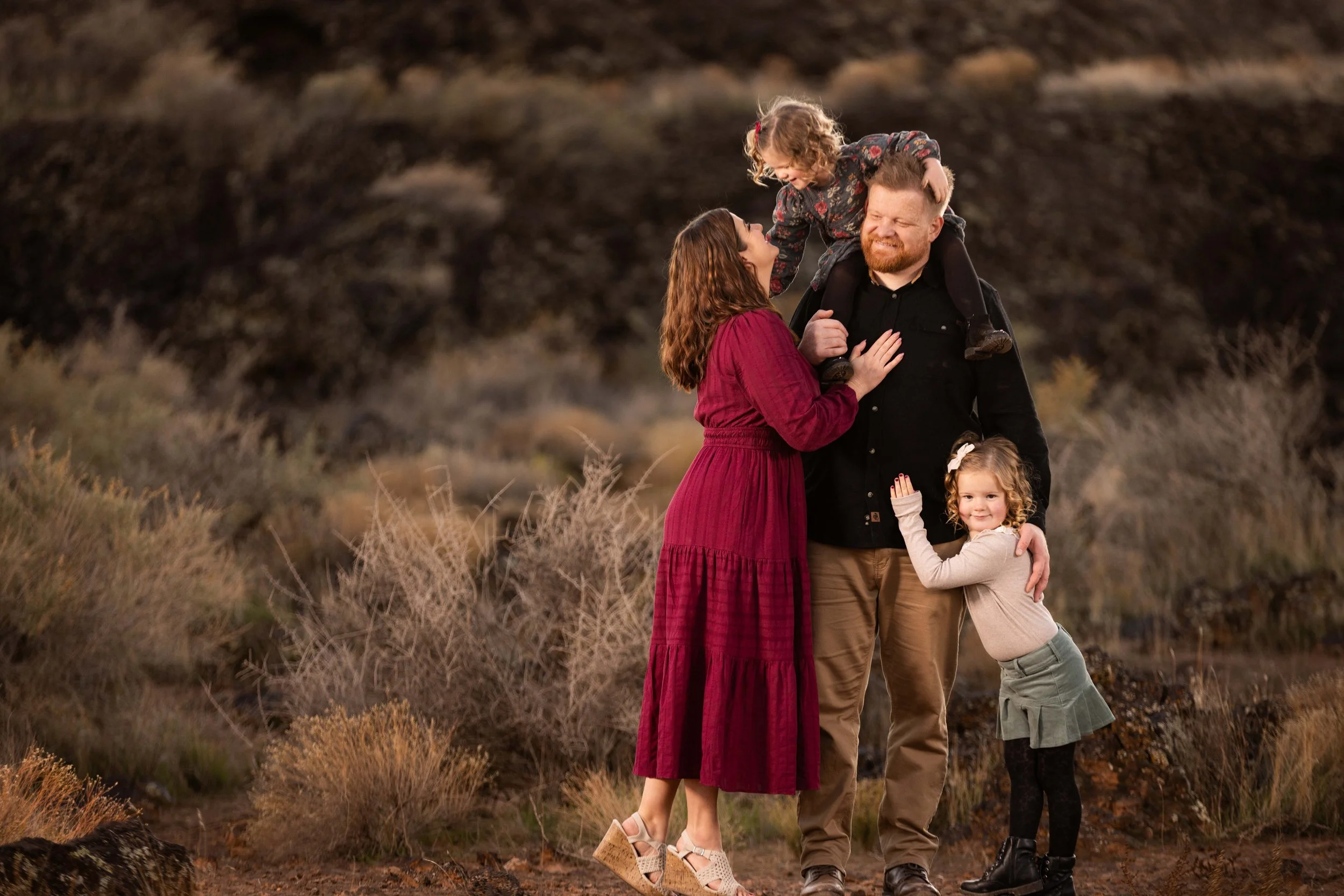 candid family moment