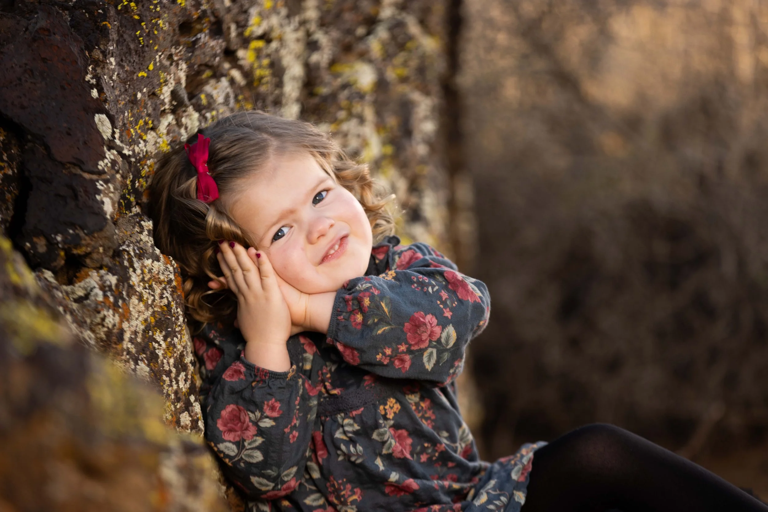 Toddler smiles