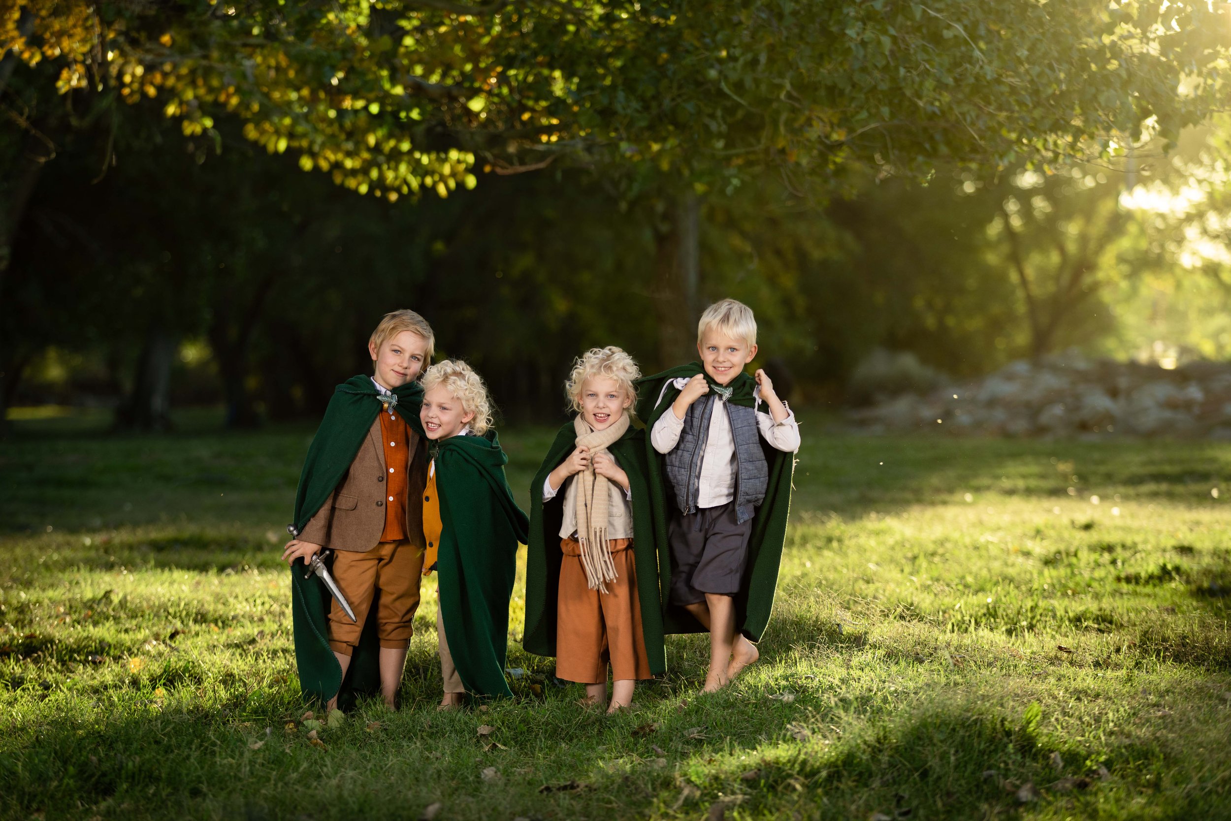 magical Lord of the Rings themed children's portrait session at the Kirkland field in saint George Utah