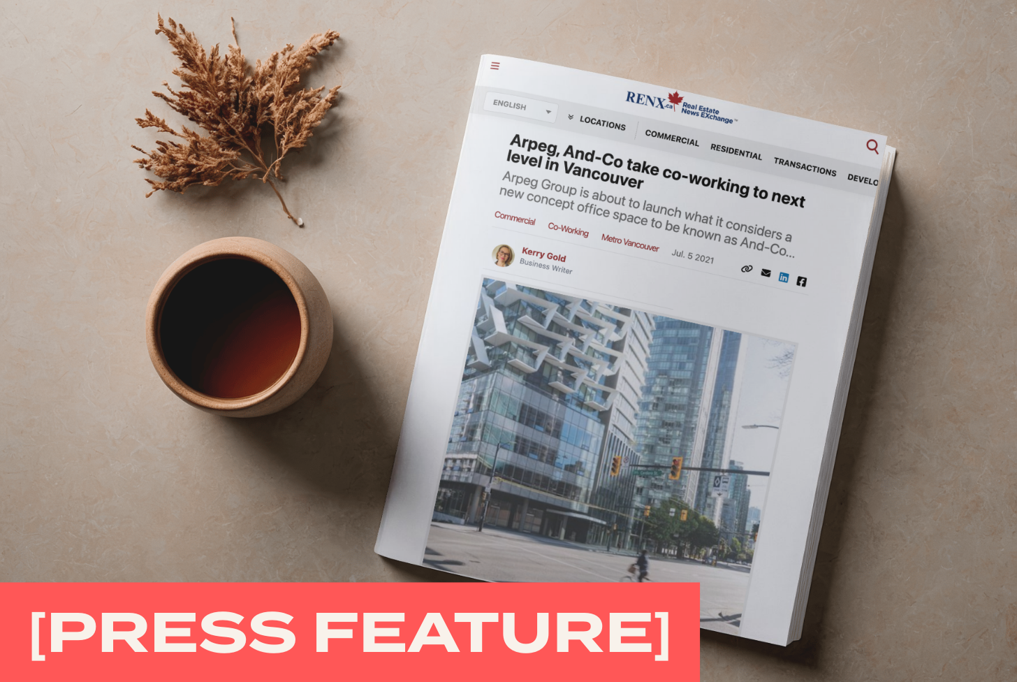 Featured in RENX on the Future of Office Space