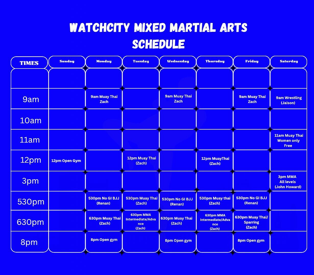 🚨NEW SCHEDULE IS UP!🚨
.
#mma #muaythai #gymschedule #schedule #newgym #grandopening #nogi #wrestling