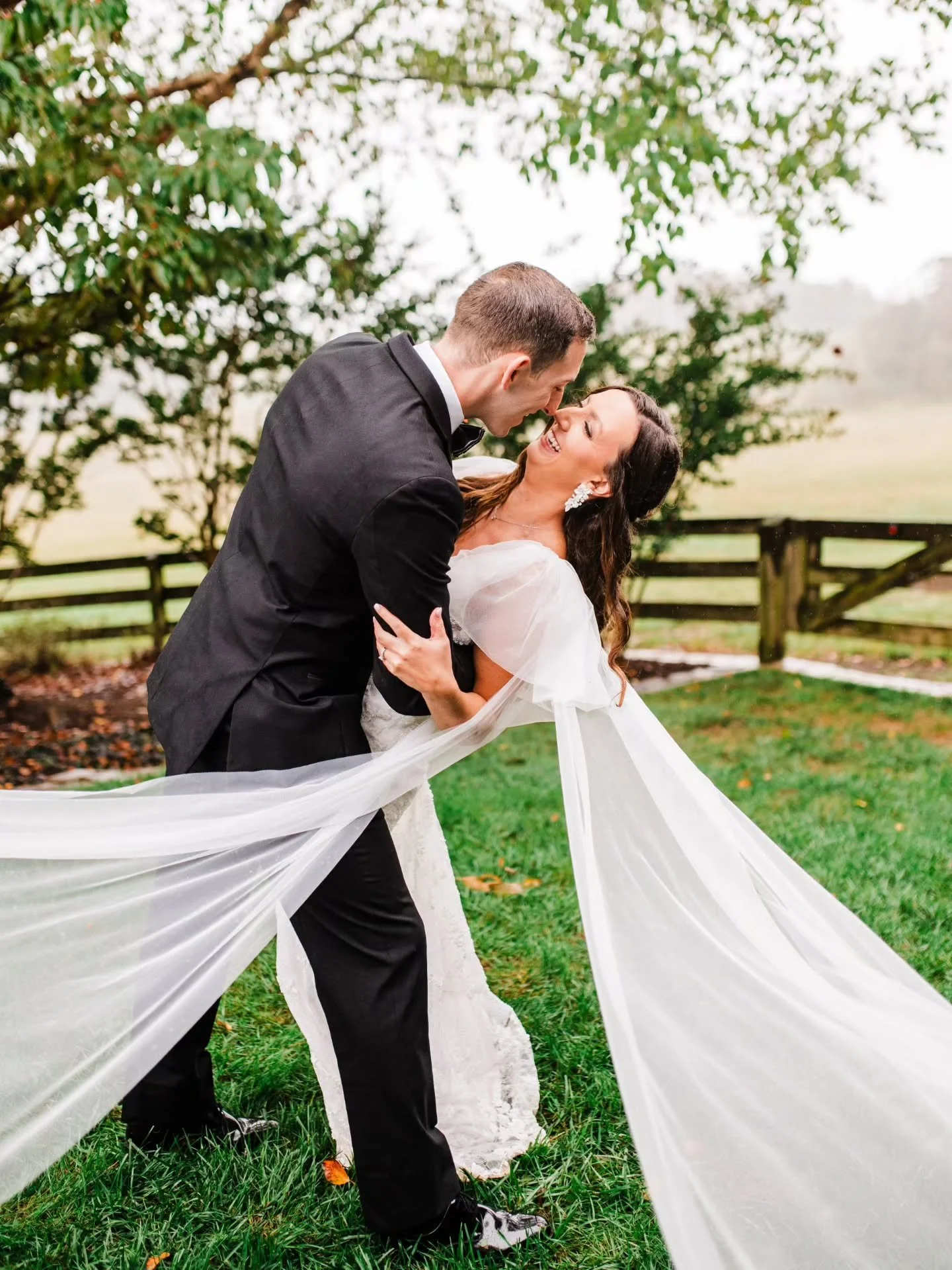 Rainy wedding days have a way of creating some of my favorite photos. Everything gets a little softer, plans loosen up a little, and sometimes you just go play in the rain with a really, really great dress.

Virginia Wedding Photographer | Charlottes