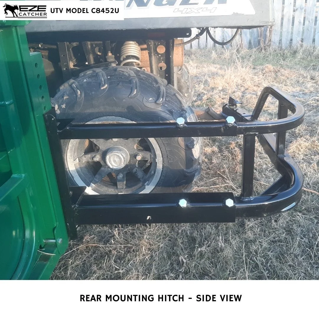 Side view of a rear mounting bracket for eze-catcher calf catcher