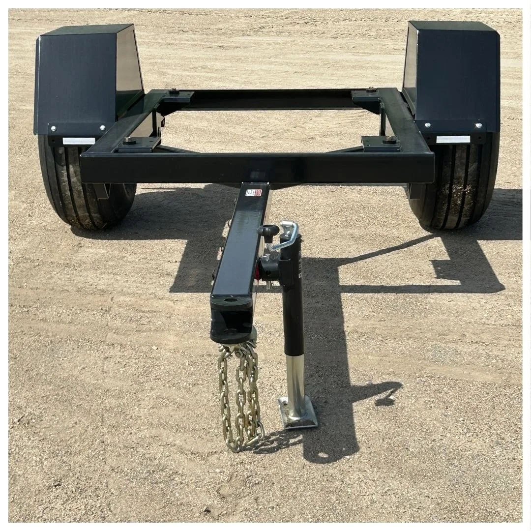 heavy duty trailer for eze-feeder livestock feeder