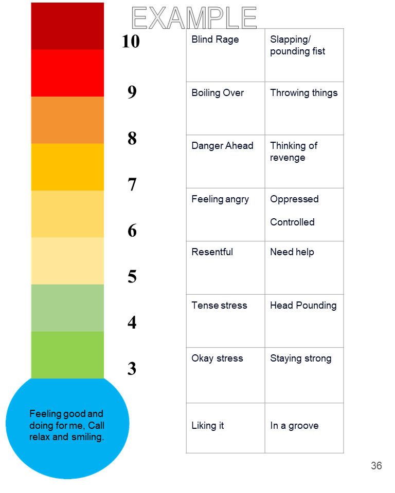 The anger thermometer is a visual, 0–10 scale tool used to help you identify, measure, and manage emotions by connecting physical sensations and thoughts to varying intensity levels. It aids in recognizing triggers, improving self-awareness, and deve