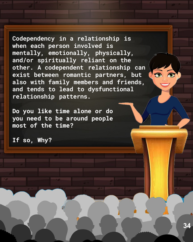 The codependent person often sacrifices their own needs, desires, and boundaries to meet the needs of the other person, even if it's detrimental to their own mental, emotional, or physical well-being.