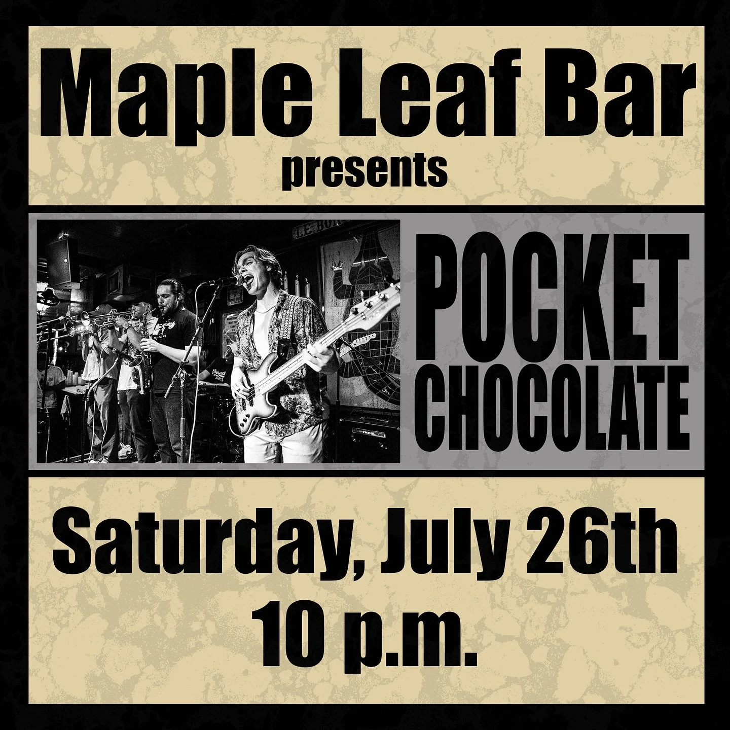 🚨JUST ADDED🚨 

So excited to let yall know you can find us @mapleleafnola THIS SATURDAY for a surprise show following the @kreweofoak auction yall! We hittin at 10pm 

This is our first Maple Leaf hit and we couldn&rsquo;t be more thrilled so come 
