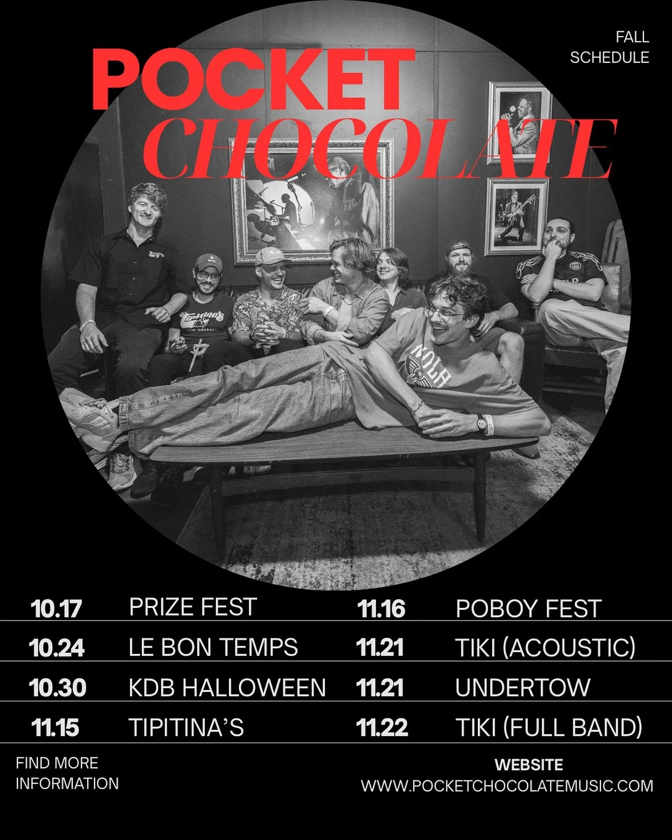 Where you can find us these next few weeks💫🍫

Looking forward to seeing yall!
📸: @alexmazzoli 
.
.
.
.
.
.
#neworleans #nola #neworleanmusic #nolamusic #shreveport #orangebeach #alabama #gulfcoast #pocketchocolate #jazz #funk #rhythmandblues #soul