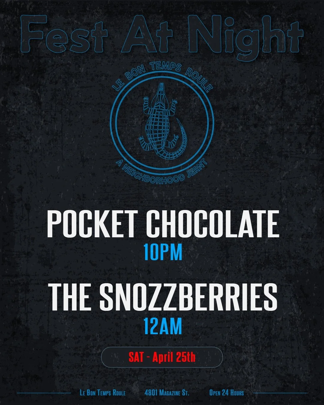 Looking forward to seeing yall at one of our favorite places @lebontempsroulenola and getting to be a part of such an amazing lineup and weekend!!🌝🍫
.
.
.
.
.
.
#neworleans #pocketchocolate #lebontempsroule #festivalseason #jazzfest