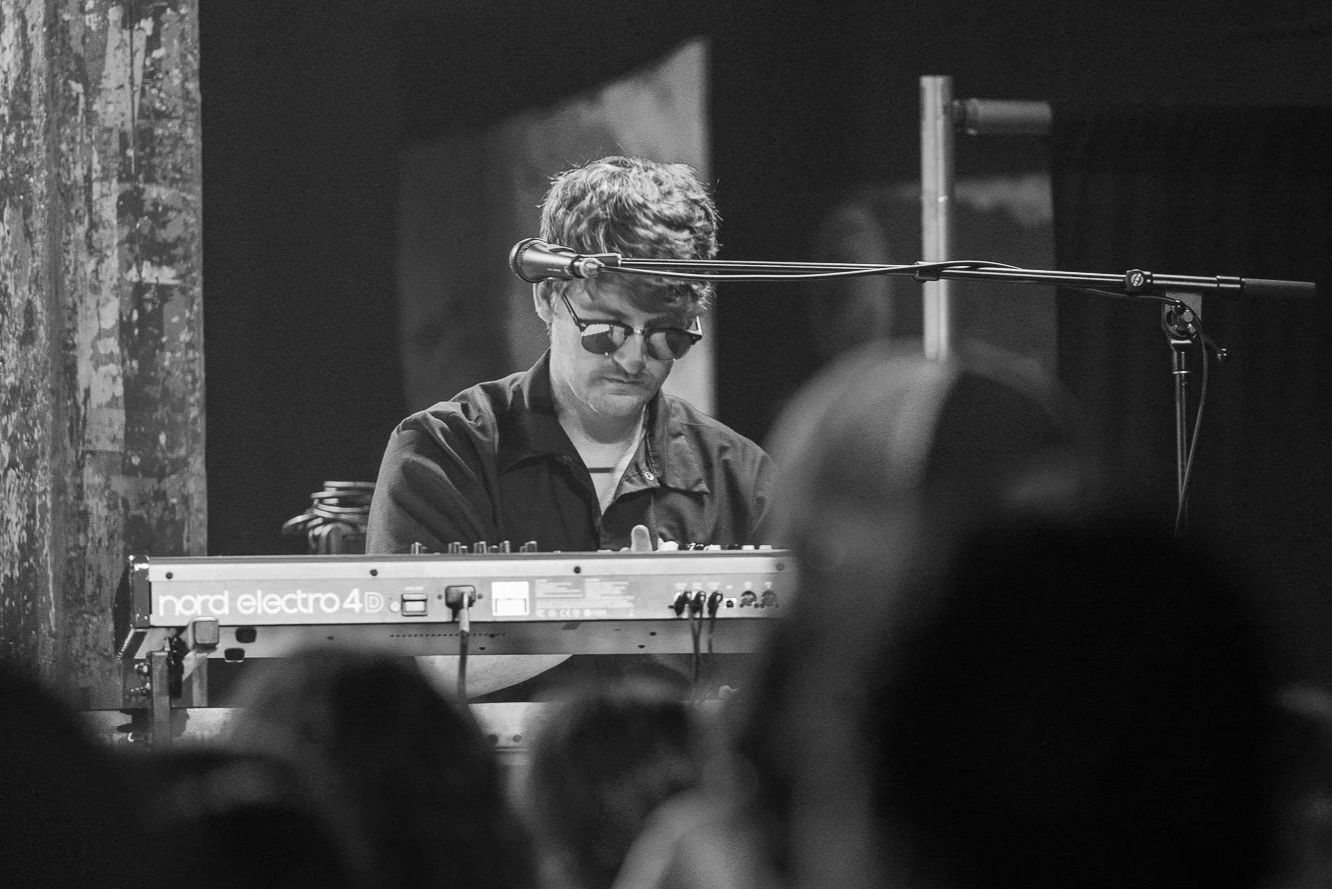 Dalton Stieffel plays keys and percussion live in New Orleans.