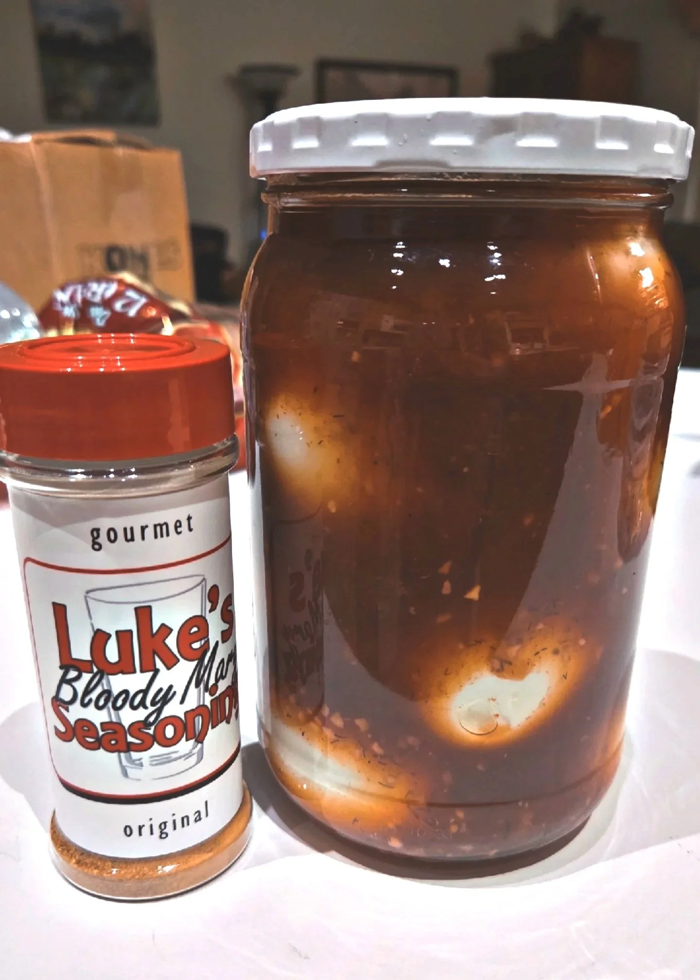 Bloody Mary Pickled Eggs