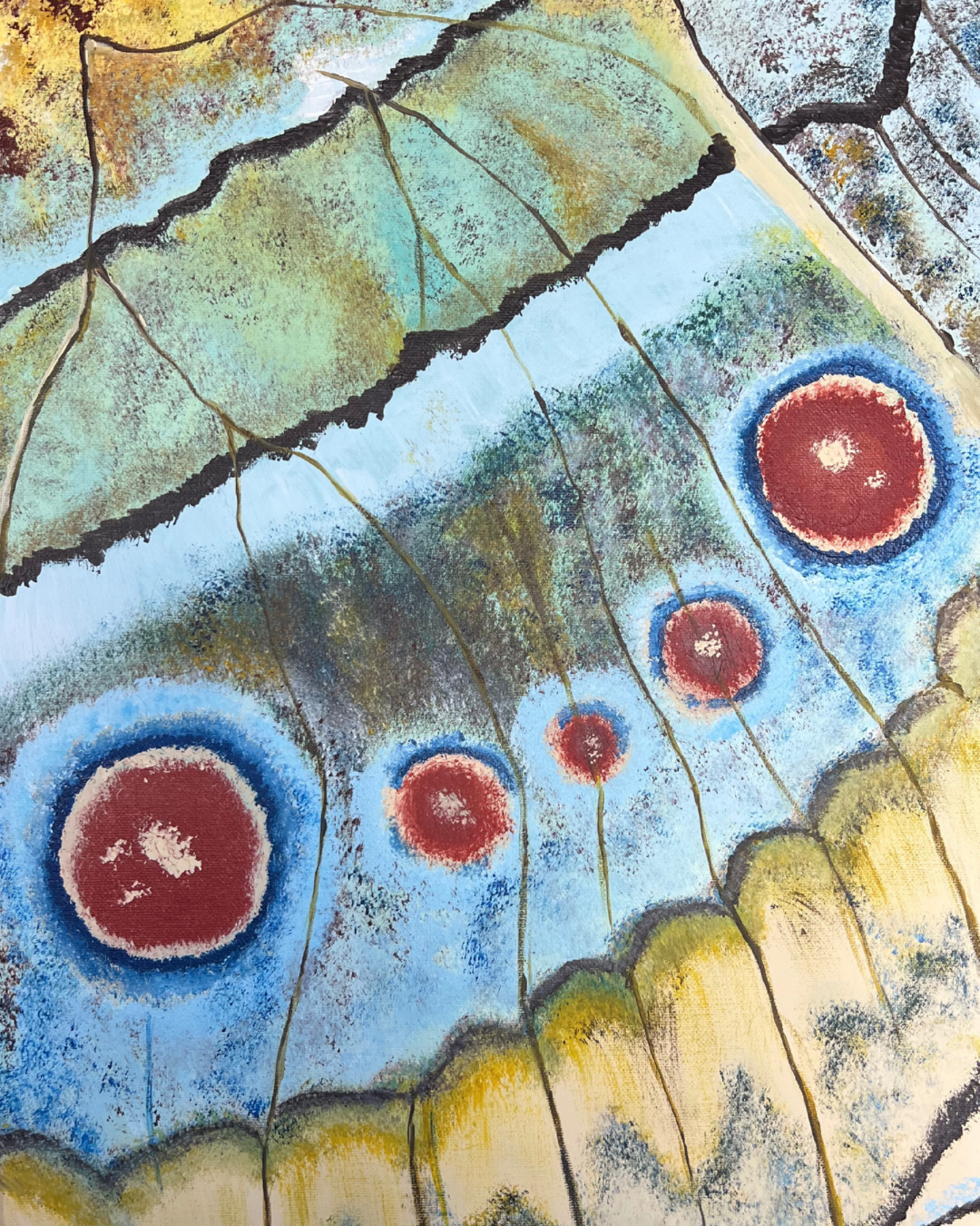 “Aile de papillon (detail)”