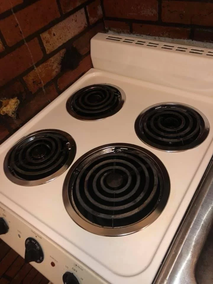 Tuff Scrubbs LLC stove top after.