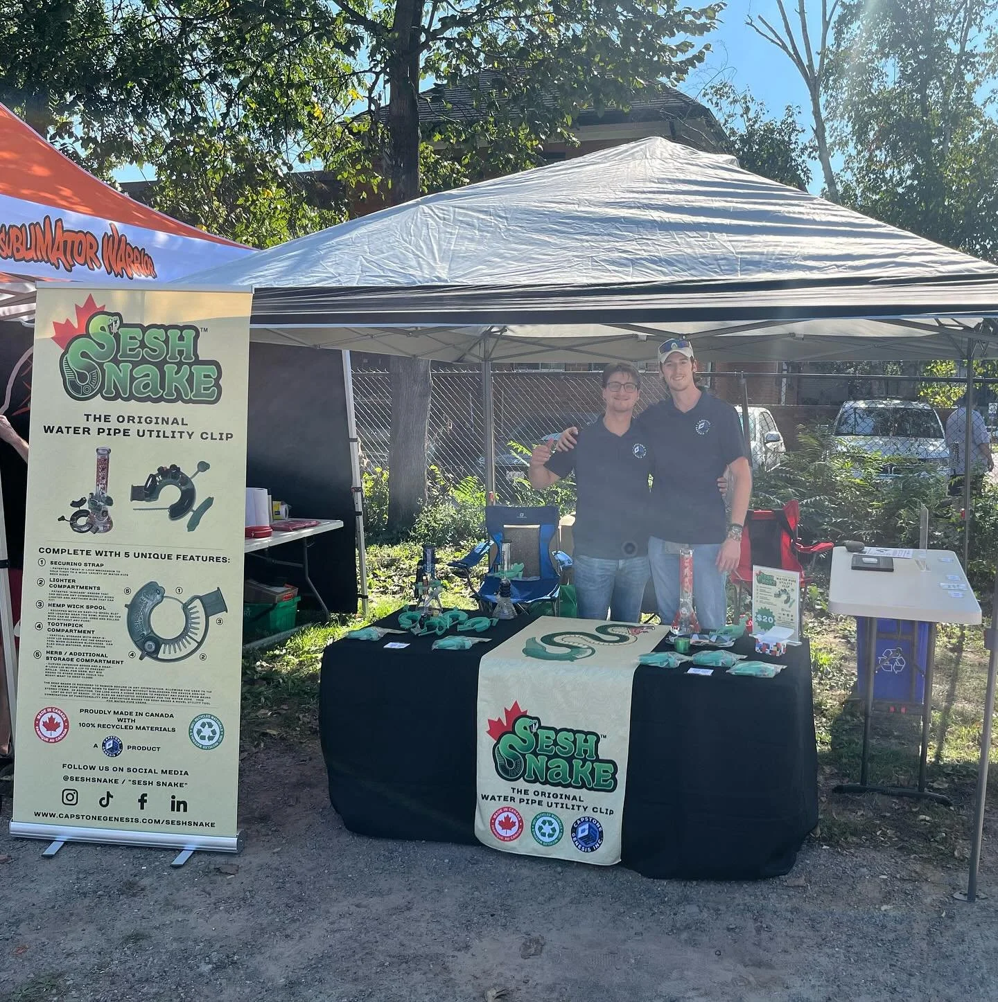 What a day at CannaCrawl Hamilton 2025 🌿🔥
Big thanks to everyone who stopped by our booth, checked out The Sesh Snake, and showed love! 🐍💨 The vibes were high, the community was strong, and the sessions were smooth 😎

We had a blast doing live d