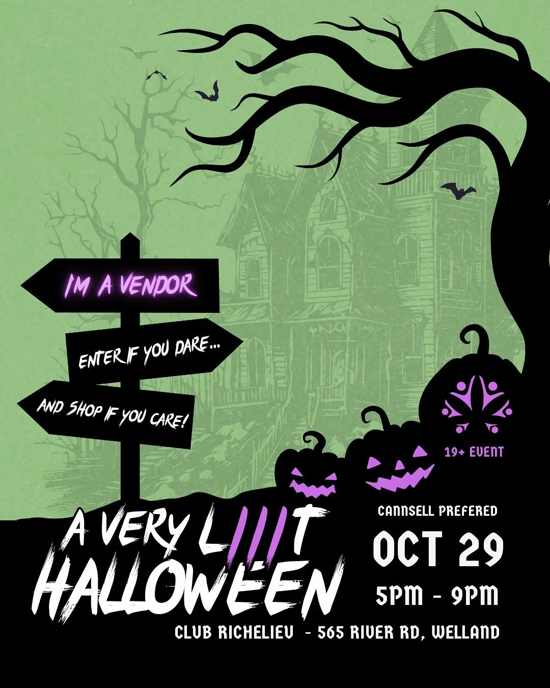 We will be at A Very Liiit Haloween event this Wednesday in Welland Ontario! Come get spooky with your favourite accessory sellers🐍🔥👻 Use code BRANDS for $3 off at https://www.eventbrite.ca/e/a-very-liiit-halloween-tickets-1531474033059?aff=oddtdt