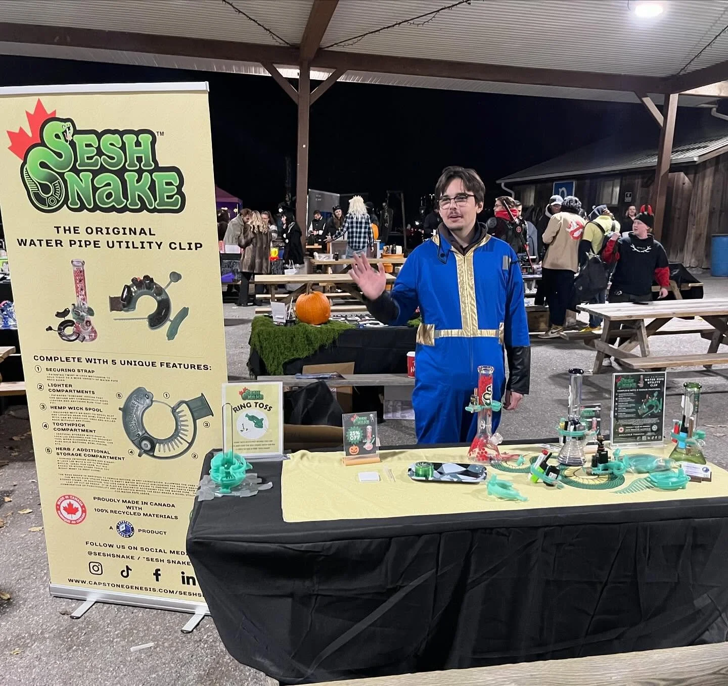 Our booth was lit 🔥, our game was a hit 🎯, and a bunch of new people discovered the Sesh Snake 🐍💨

From live demos to our custom ring toss challenge for a chance to win a free Sesh Snake, the energy all night was unreal. Huge shoutout to everyone