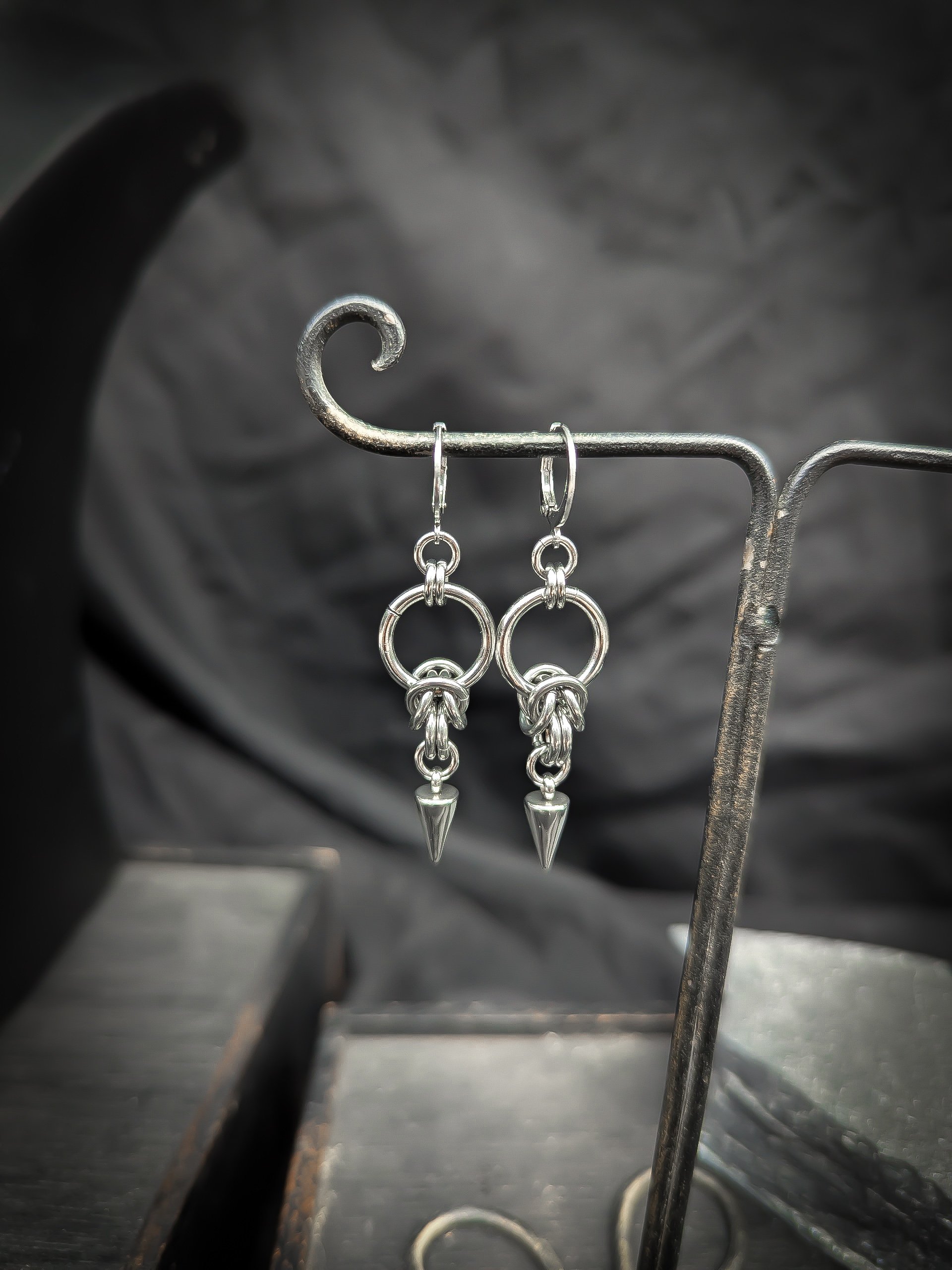 Spire Chainmaille Earrings