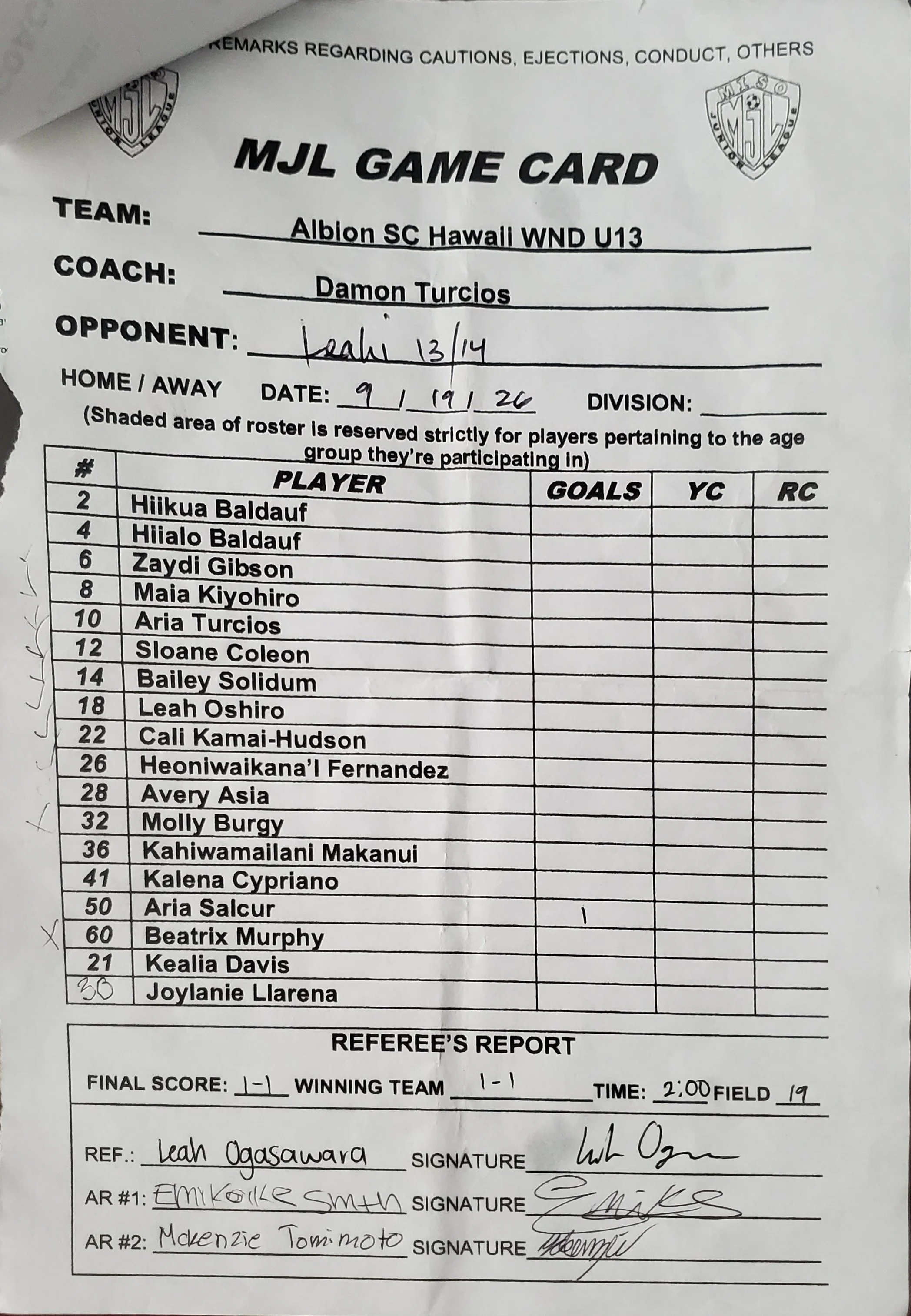 U14G Gold 9-19-26 Albion SC Hawaii WND U13.jpg