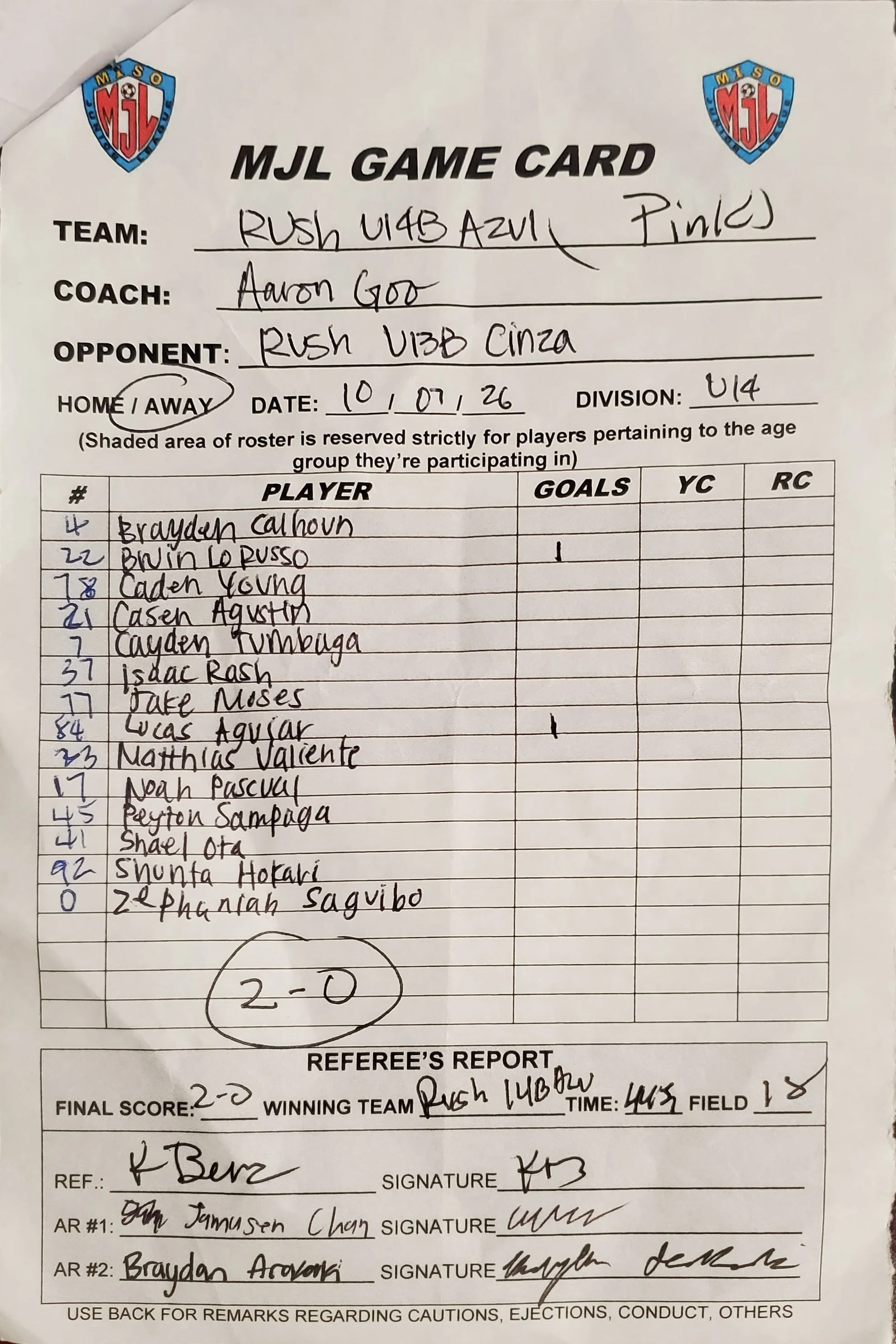 U14B Gold 10-7-26 Hawaii Rush U14B Azul.jpg