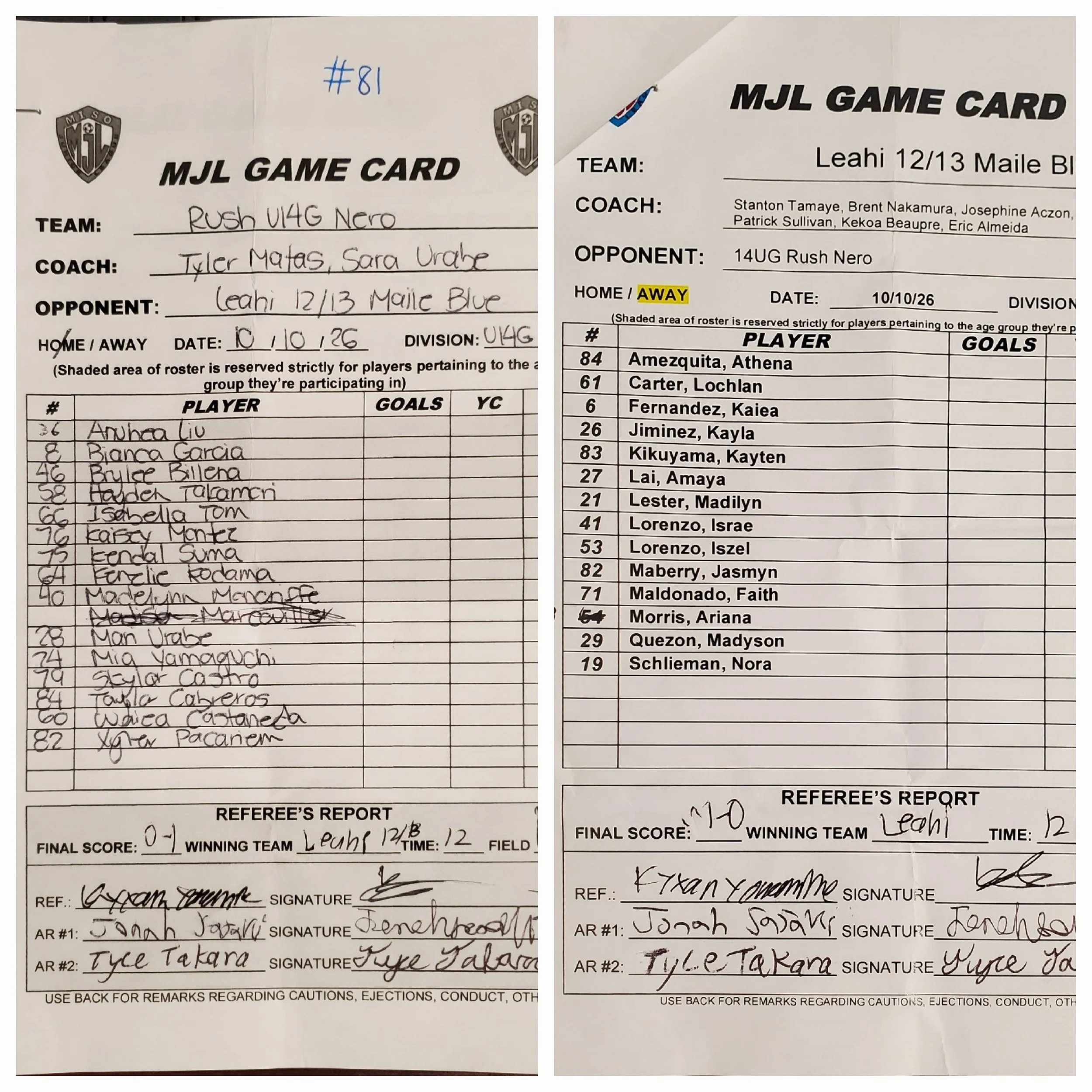 U14G Gold Game 81