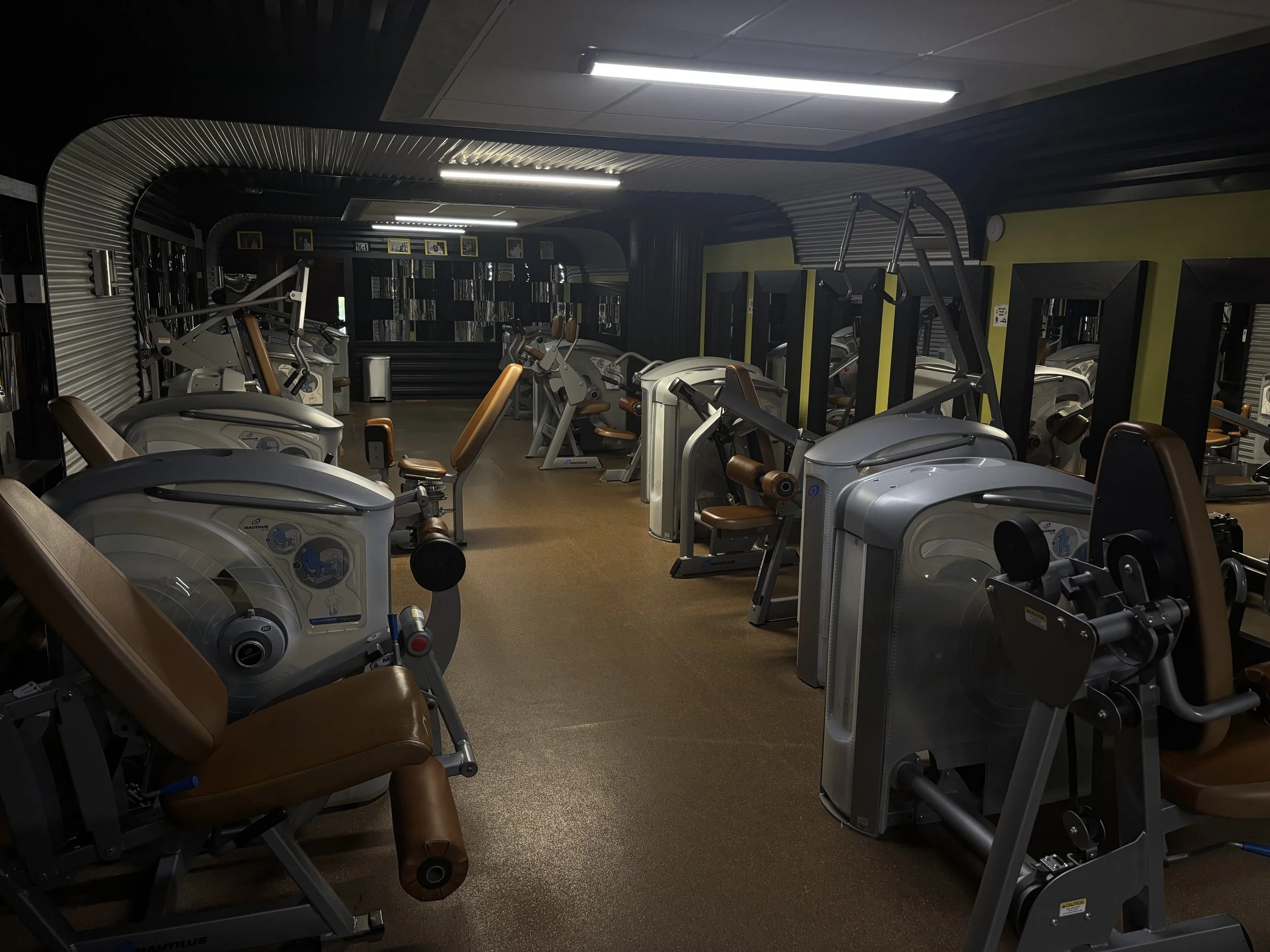 Nautilus machines in gym