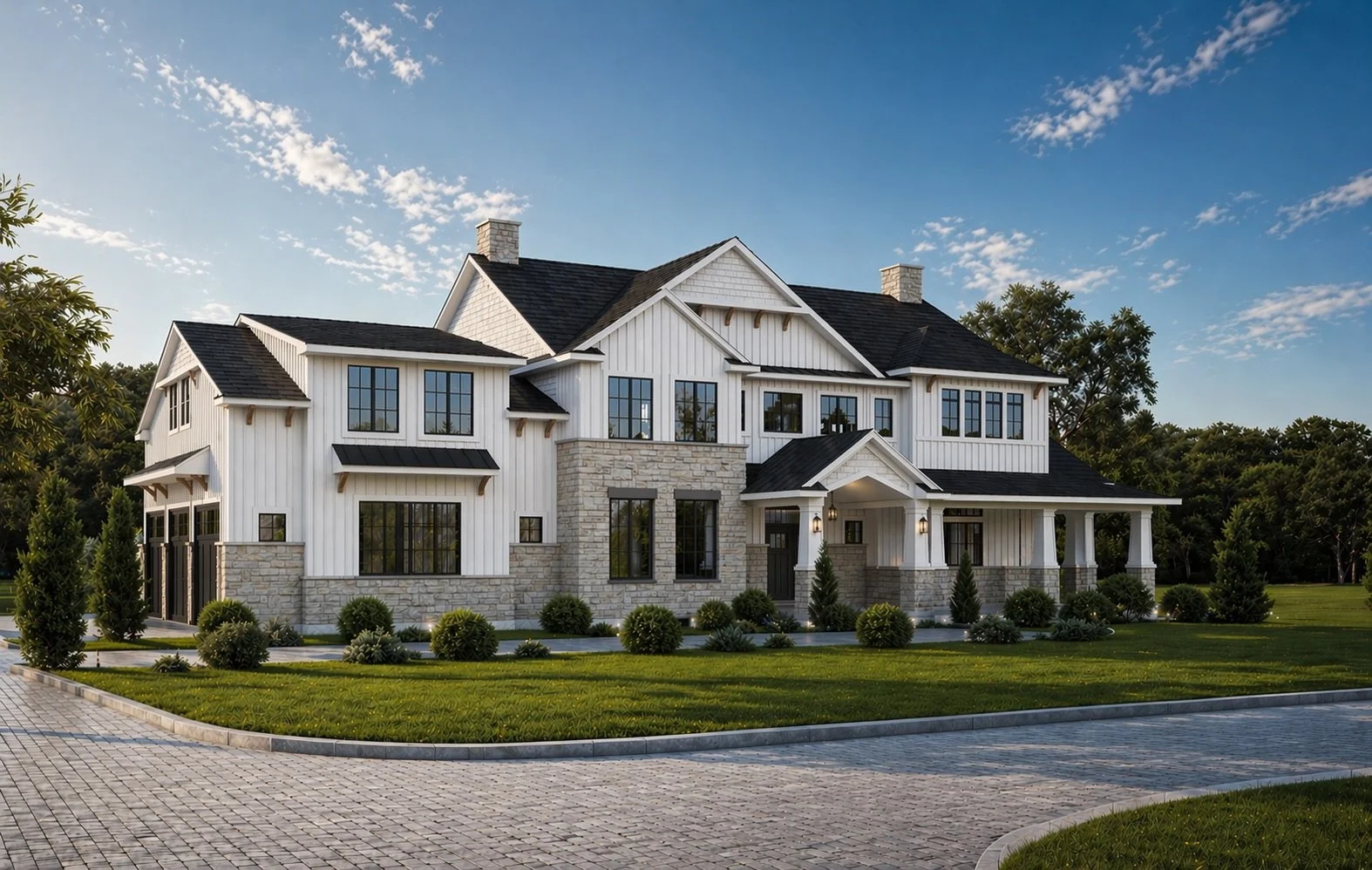 A closer look at the vision for Project Bridgehill.

Our involvement began with the search for the right property, laying the groundwork for a custom home shaped around this family&rsquo;s life, both now and in the years ahead.

These exterior render
