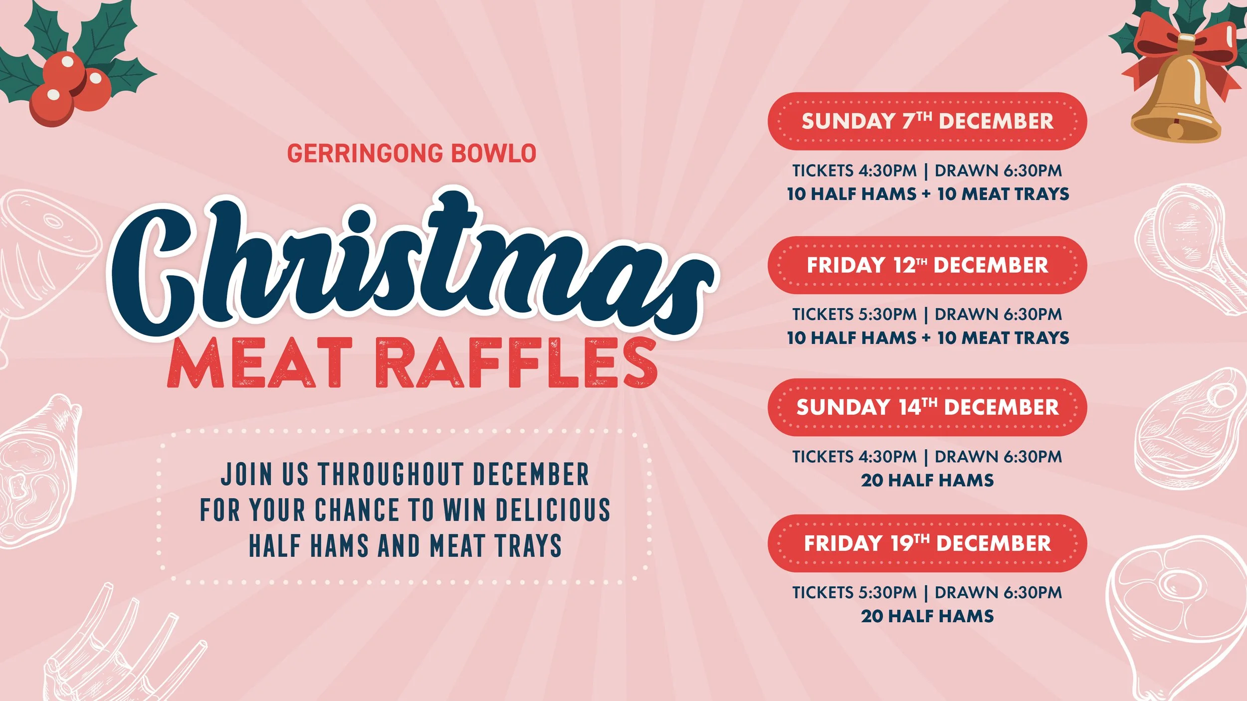 CHRISTMAS HAM &amp; MEAT RAFFLES