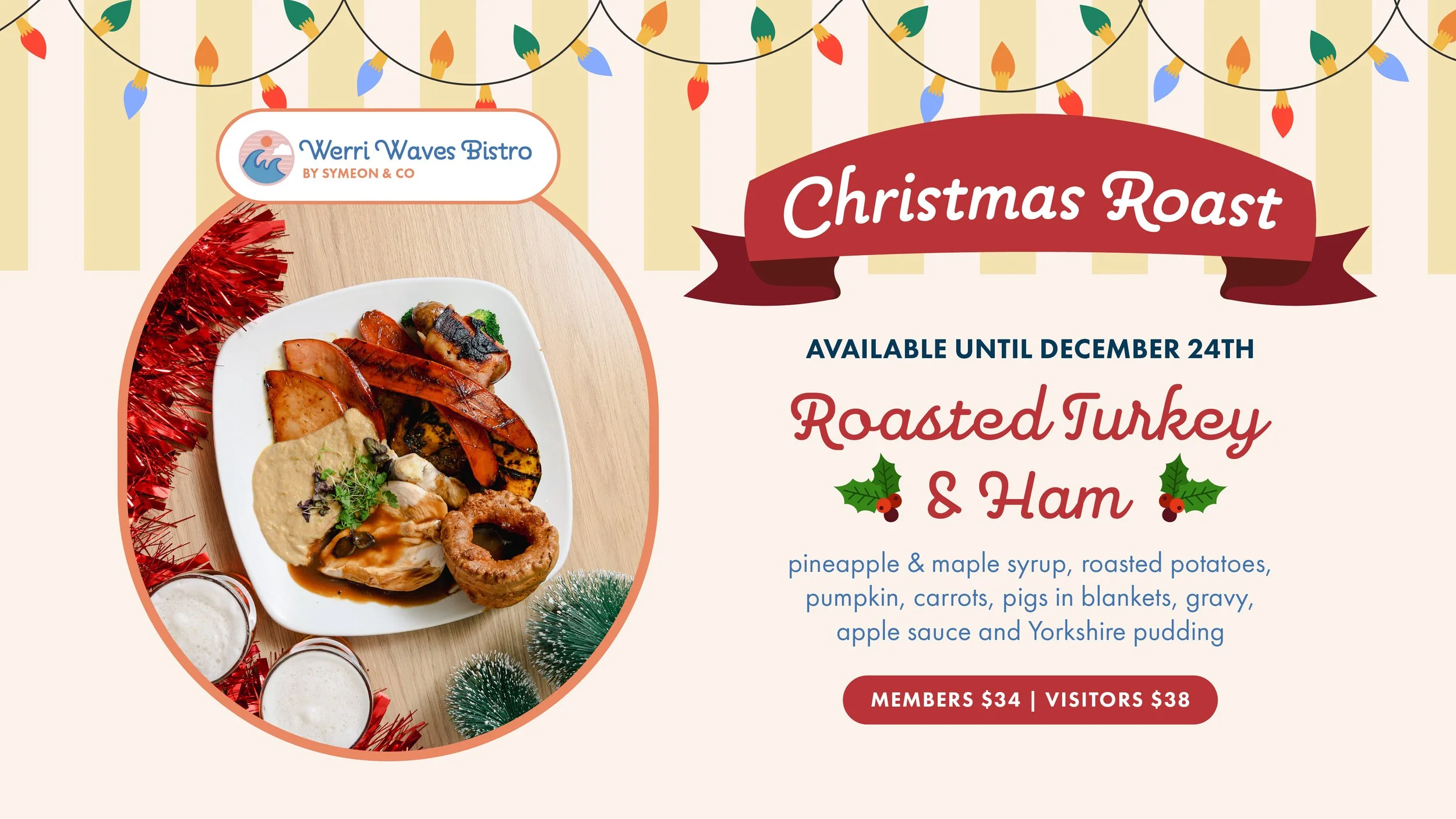 CHRISTMAS ROASTED TURKEY &amp; HAM