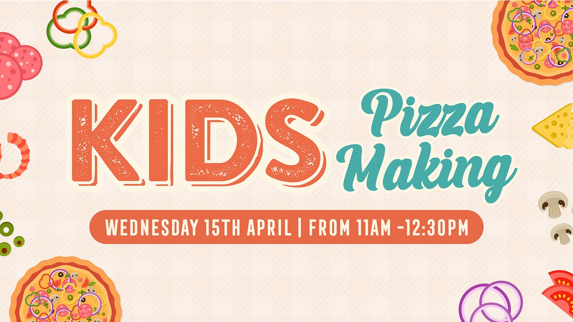 KIDS PIZZA MAKING: School Holiday Fun