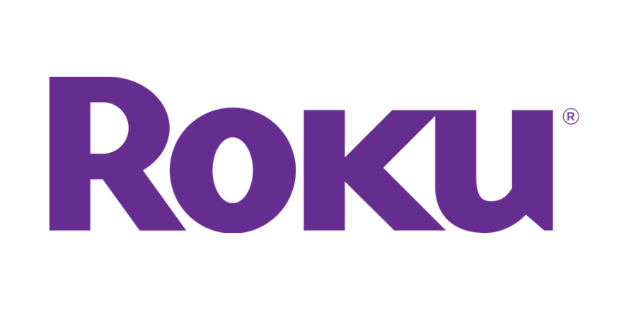 Roku logo in purple text