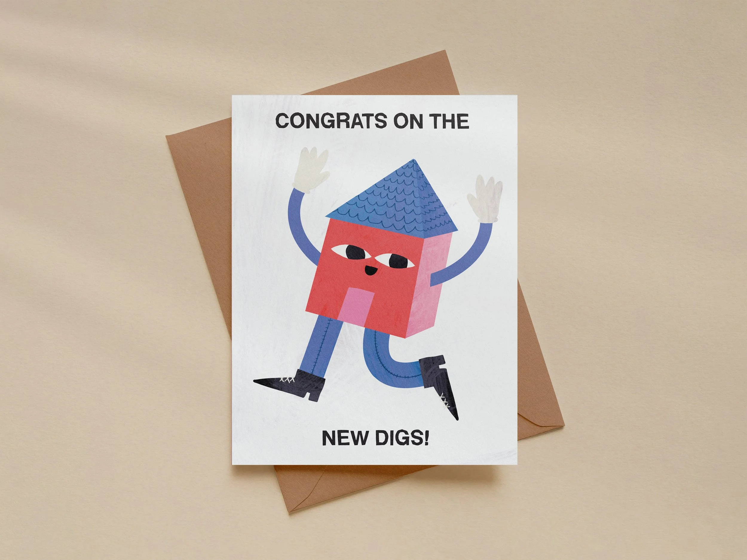 Whimsical Housewarming Card – Congrats New Home Gift