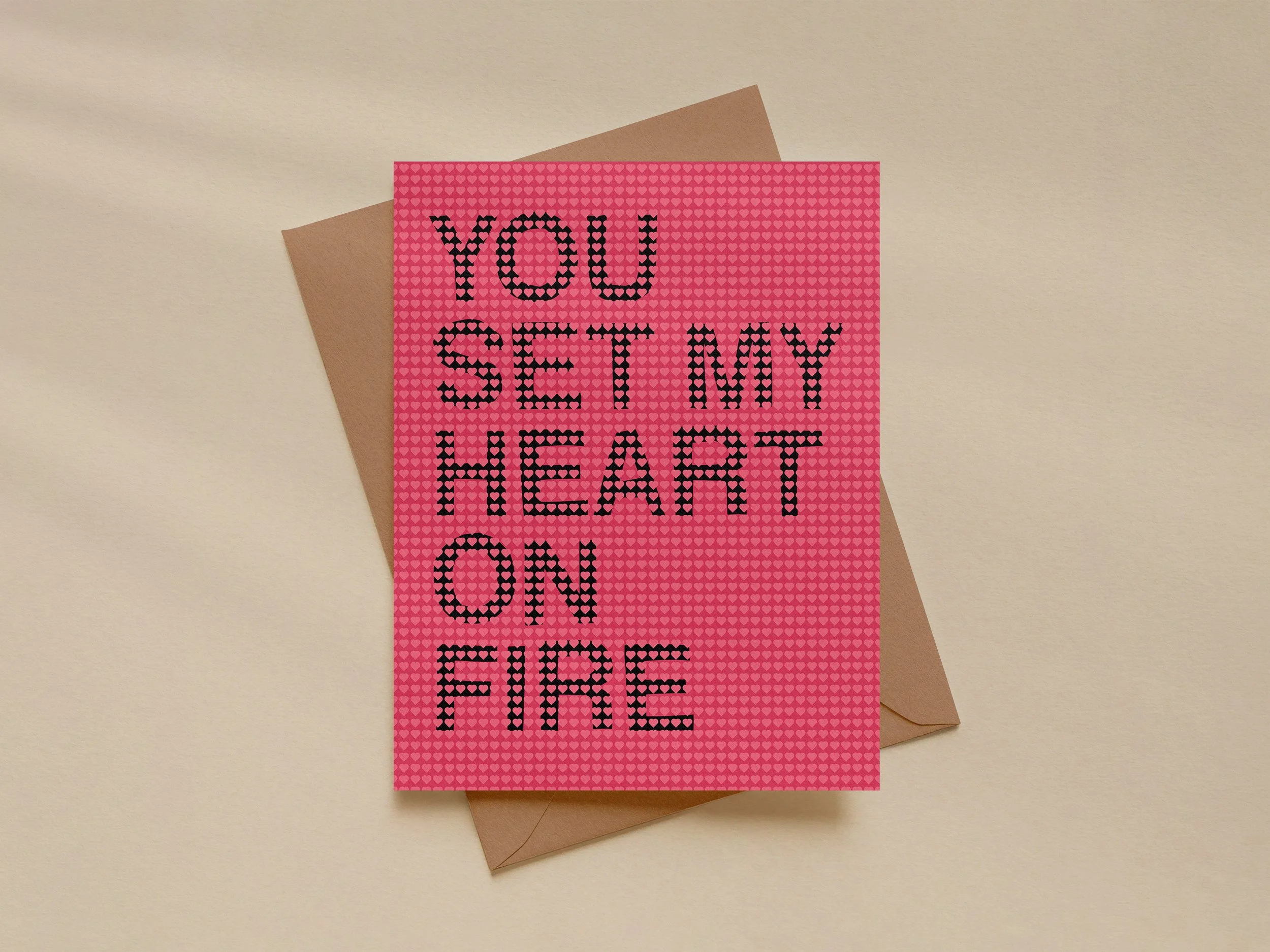 You Set My Heart on Fire – Valentine’s Day Love Card