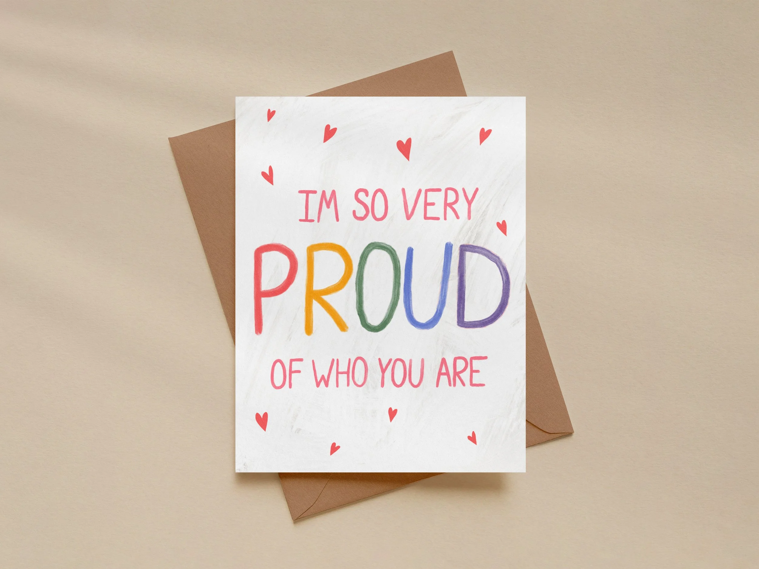So Very Proud of You – Rainbow Pride Greeting Card