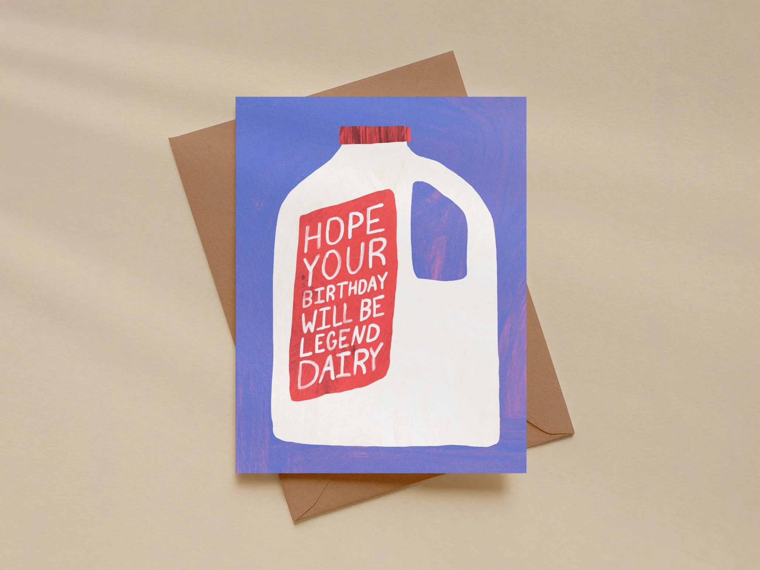 Funny Milk Jug Birthday Card – Punny Greeting