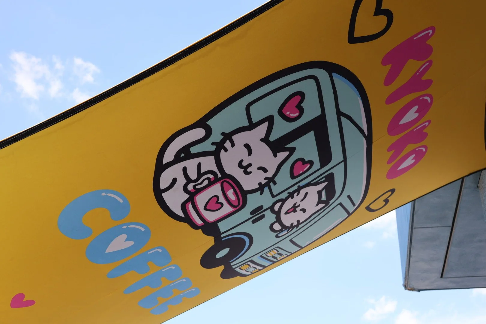Kyoko Coffee branding featuring kawaii Japanese-inspired design
