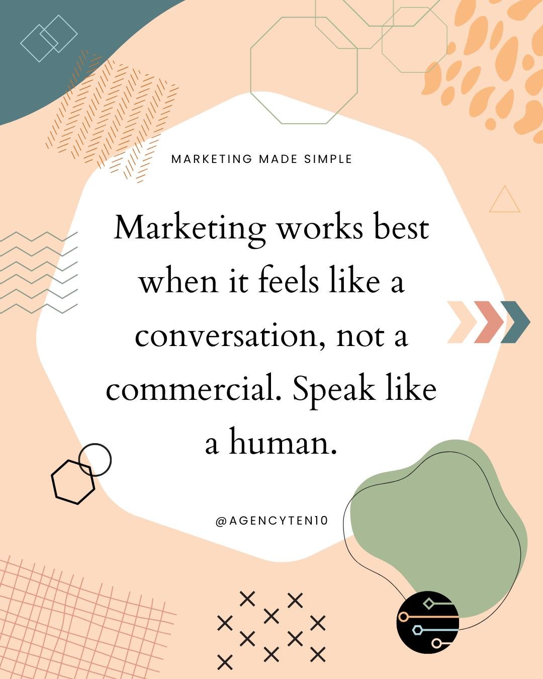 If it doesn&rsquo;t feel like a conversation, it&rsquo;s probably not working.
Marketing is about connecting, not broadcasting.
✨ Save this if you're working on messaging that sounds more like you and less like a sales script.
