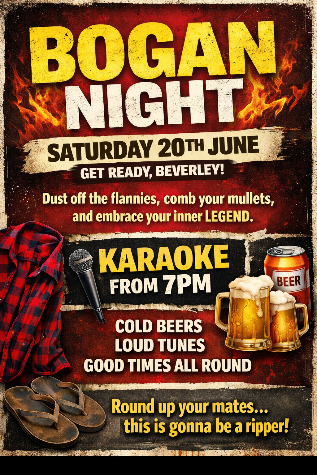 Bogan Themed Night | Karaoke