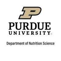 Purdue University logo,  presentation to Department of Nutrition Science by Dr. René Roberts